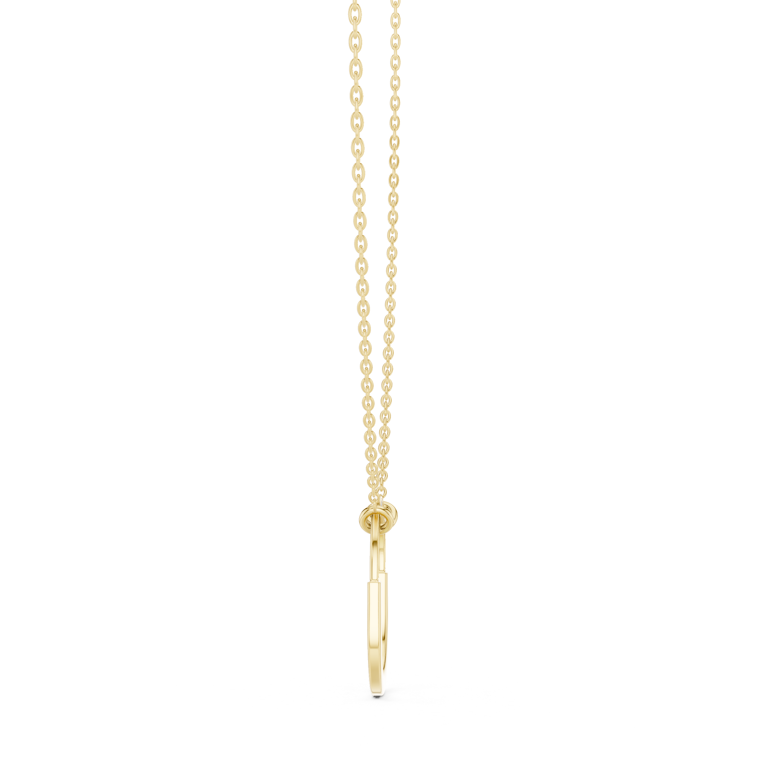 Classic ruby pendant featuring oval-shaped stone.