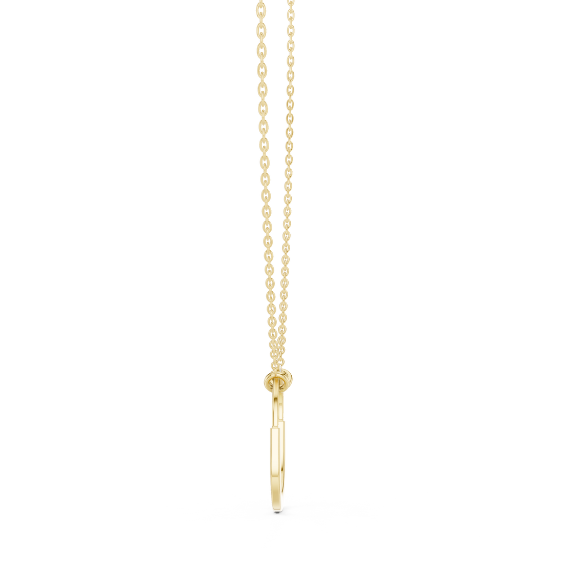 Classic ruby pendant featuring oval-shaped stone.