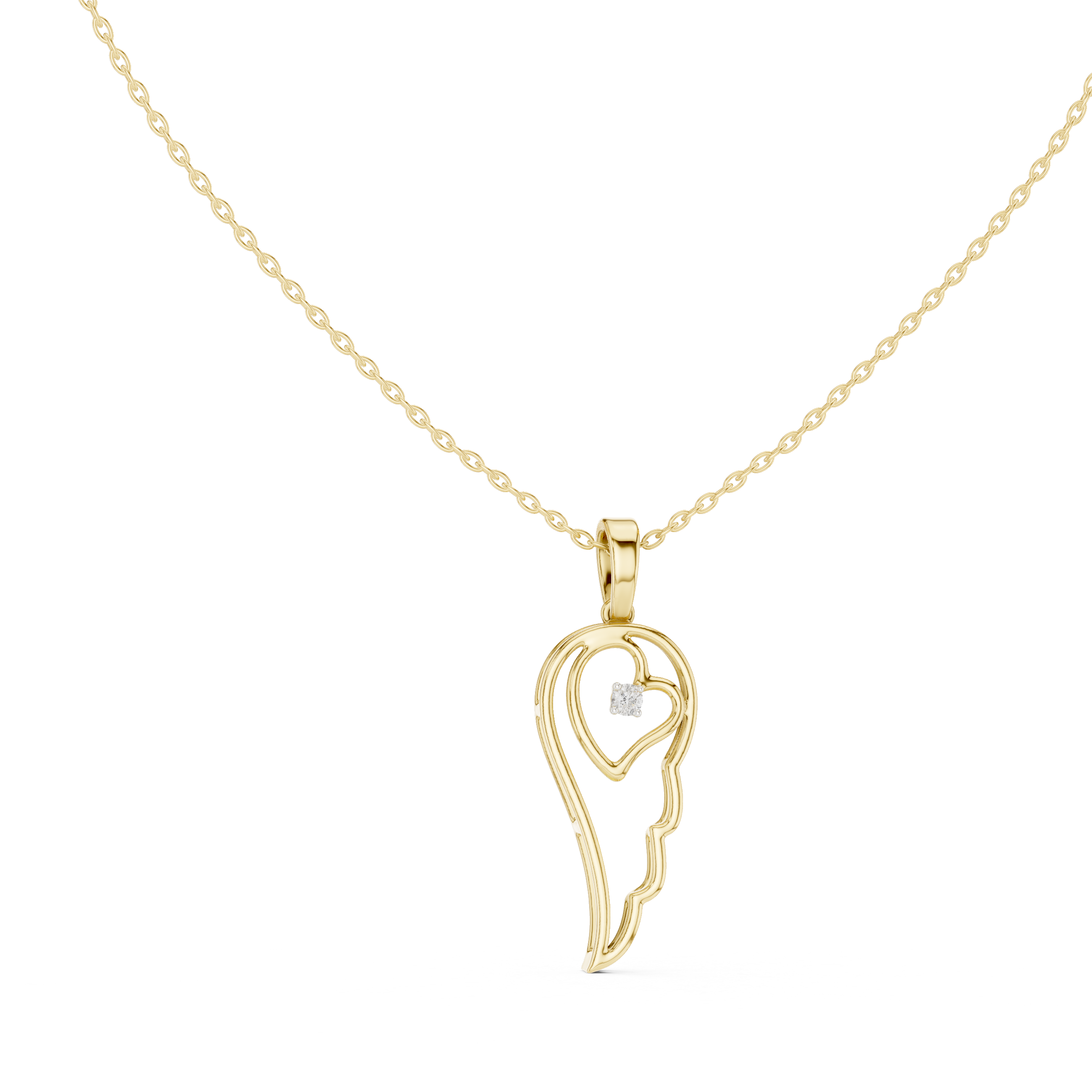 Elegant pendant necklace featuring radiant-cut gemstone centerpiece and polished chain.