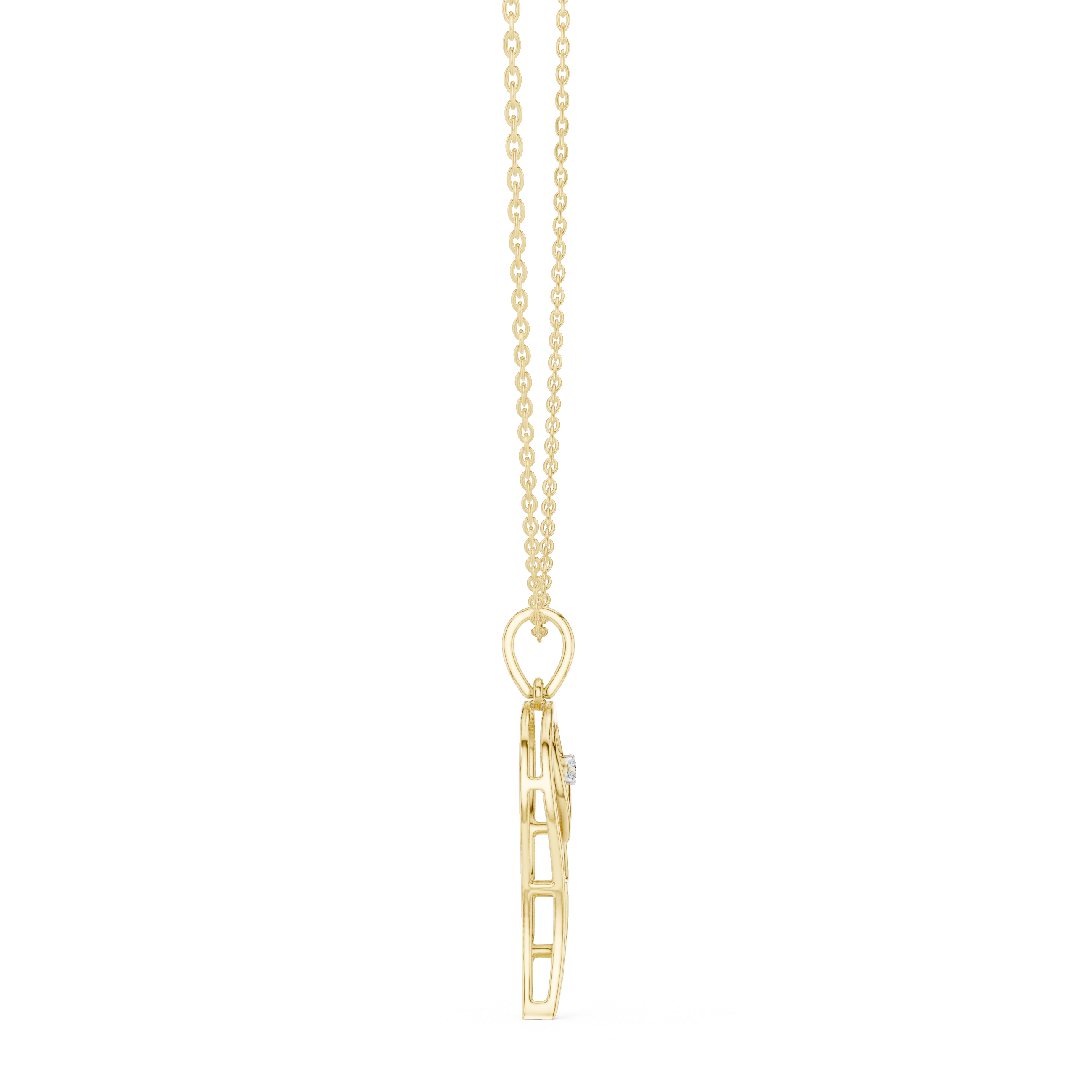 Stylish bar pendant necklace featuring horizontal metal bar with clean finish.