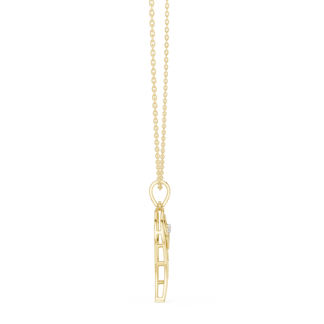 Stylish bar pendant necklace featuring horizontal metal bar with clean finish.
