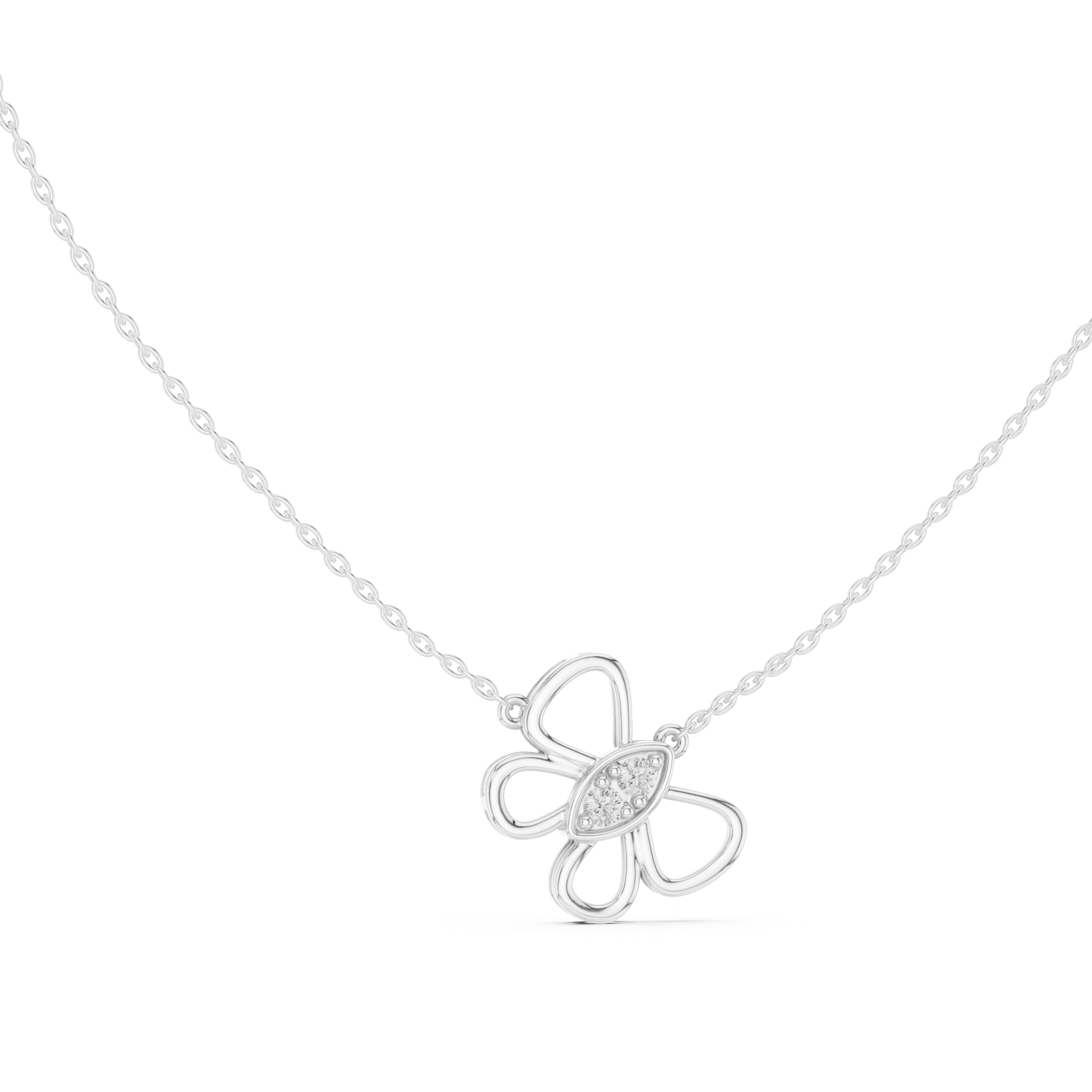 Luxury layered diamond pendant necklace with multiple sparkling stones.