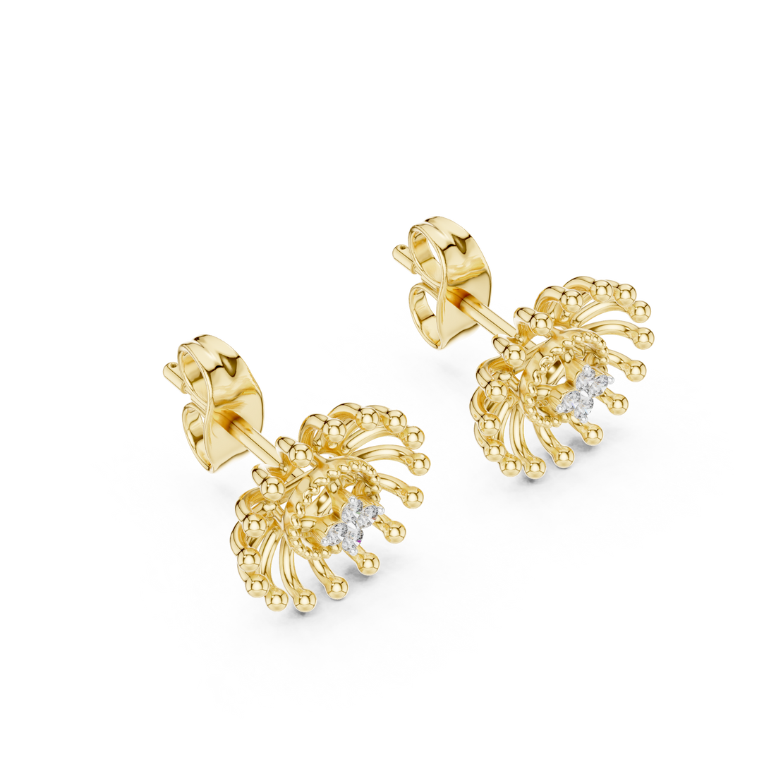 Gemstone earrings with vibrant sparkle.