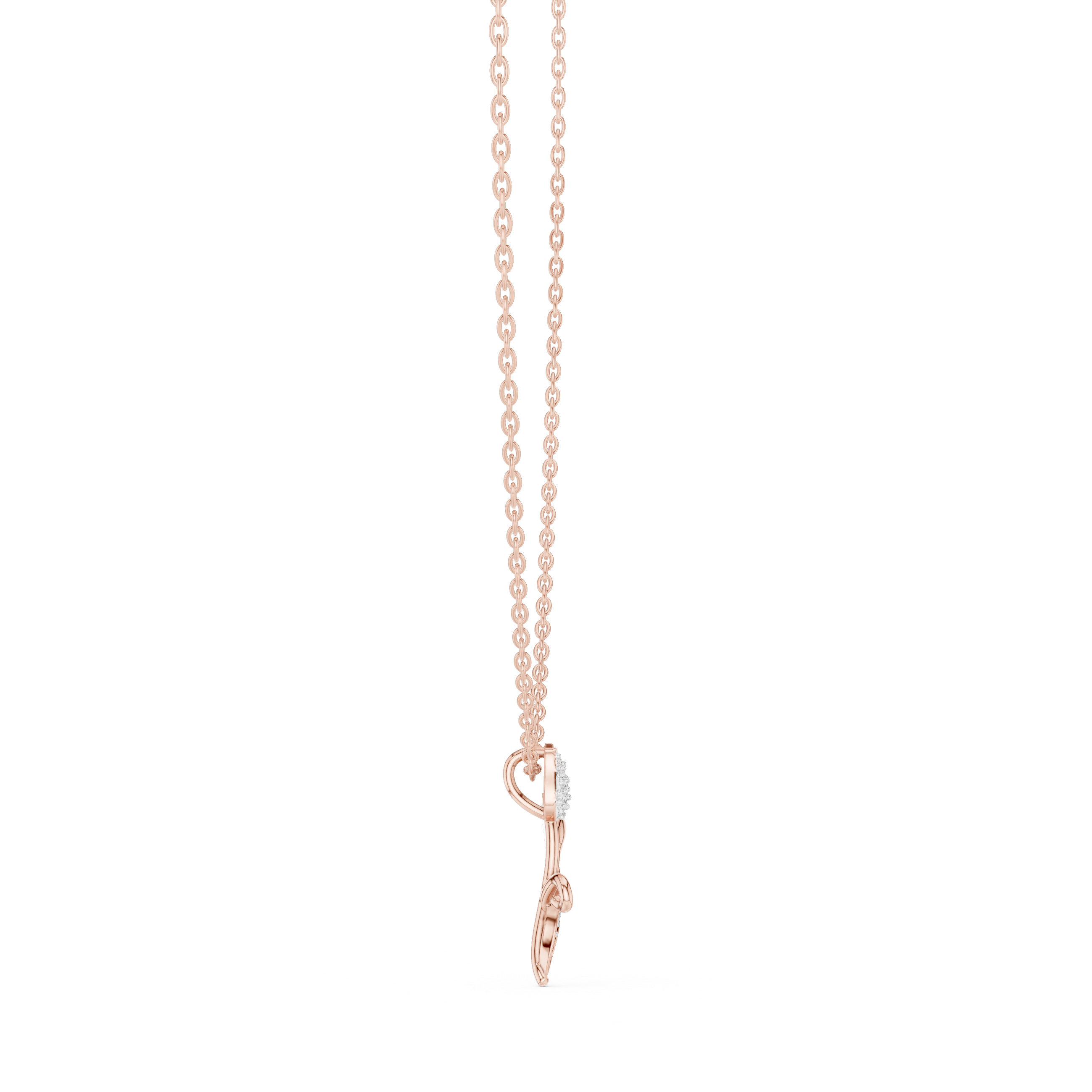 Elegant nose pin featuring tiny solitaire diamond in sleek gold mount.