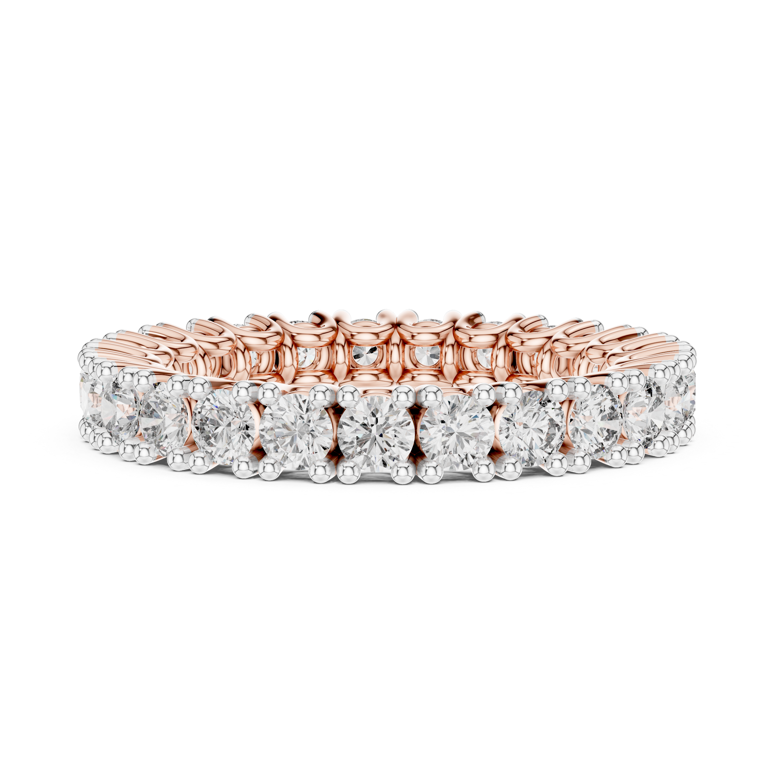 Round Cut Diamond Eternity Band Ring