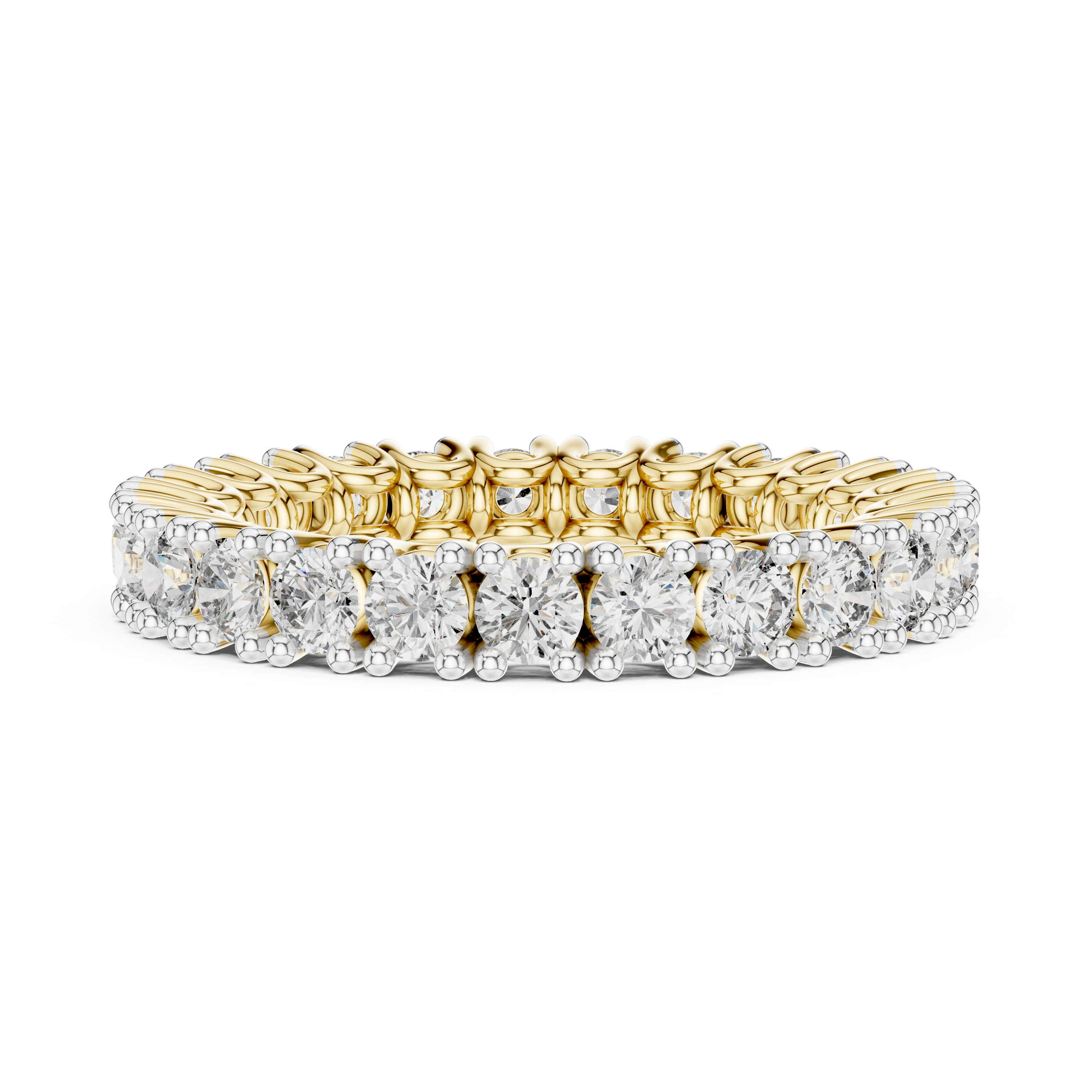 Round Cut Diamond Eternity Band Ring