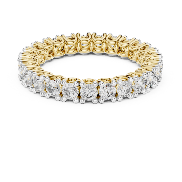 Round Cut Diamond Eternity Band Ring