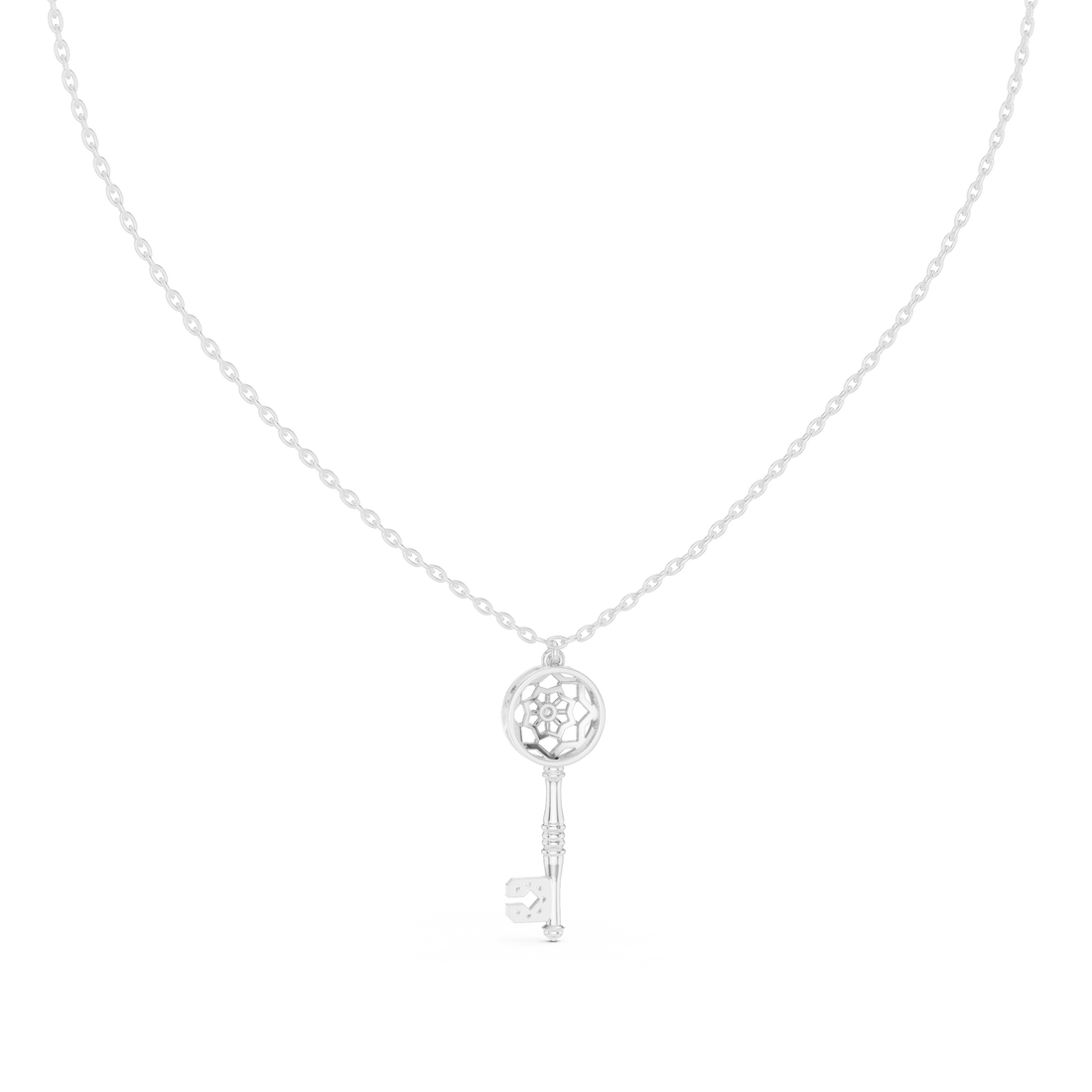 Classic gemstone necklace featuring symmetrical stone arrangement.