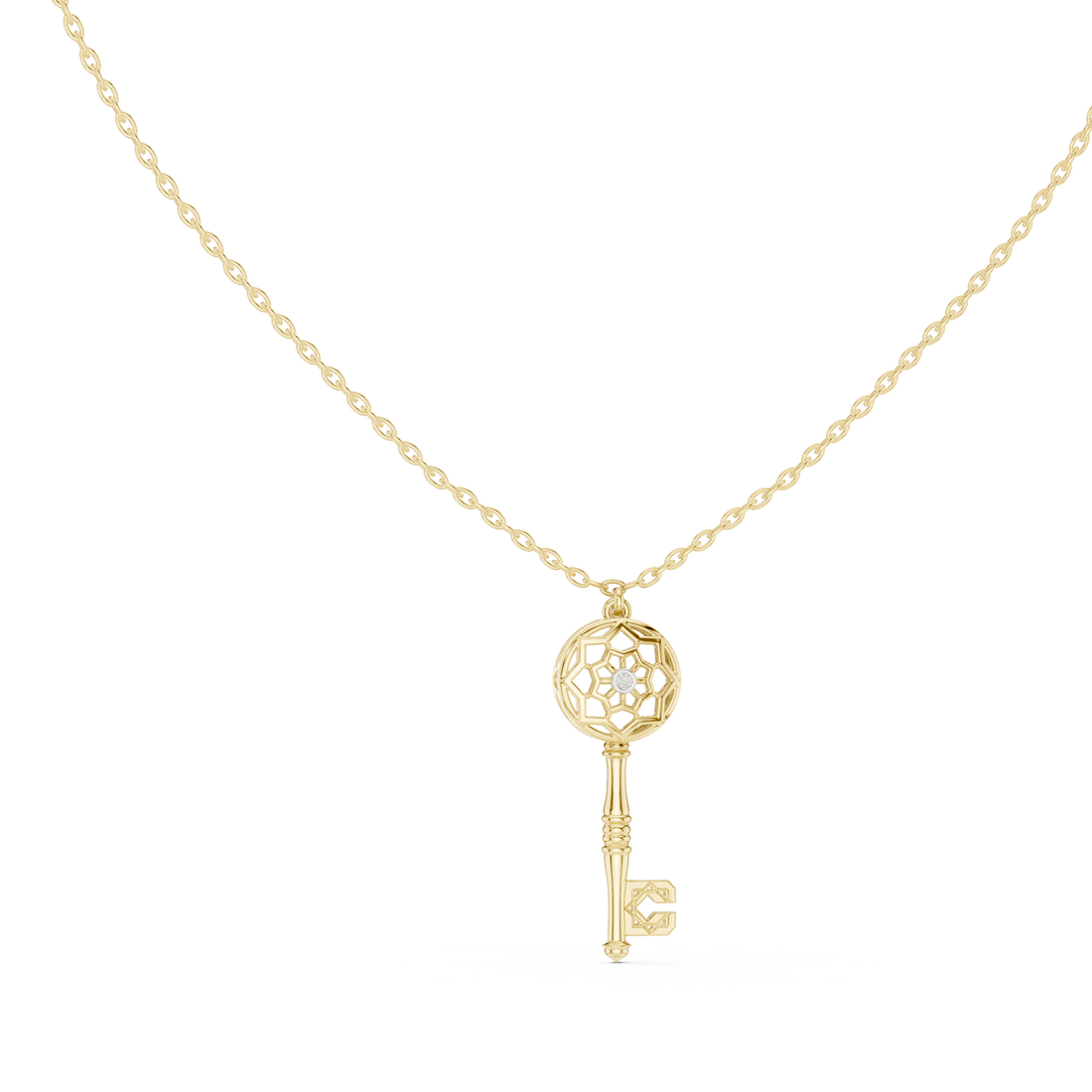 Stylish Y-shaped necklace featuring dangling central element.