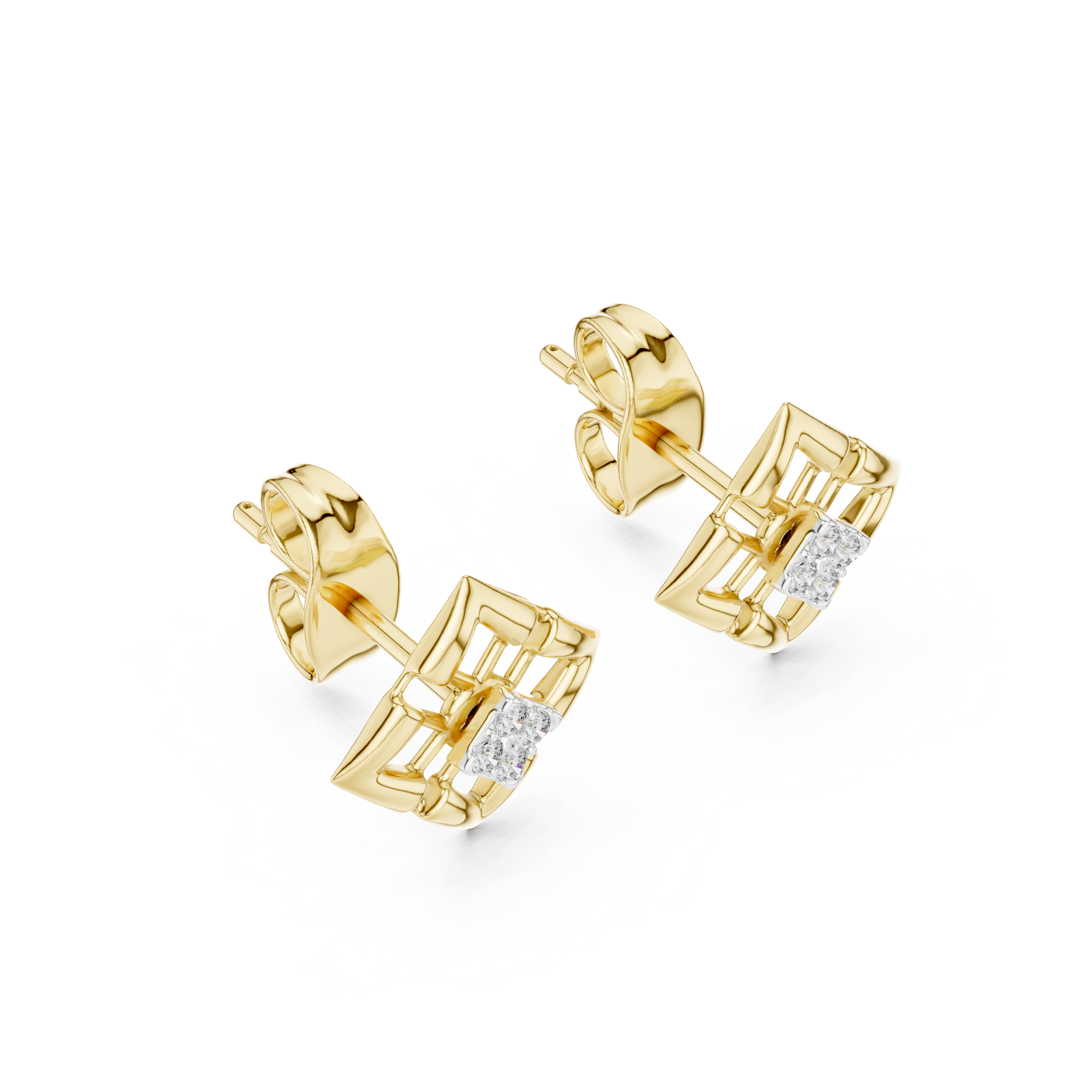 Floral charm necklace with delicate detailing.