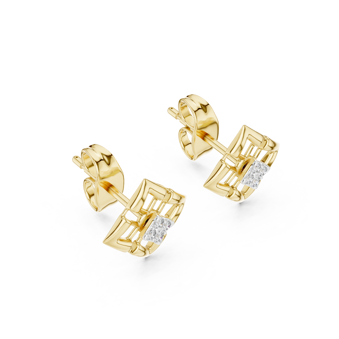 Floral charm necklace with delicate detailing.