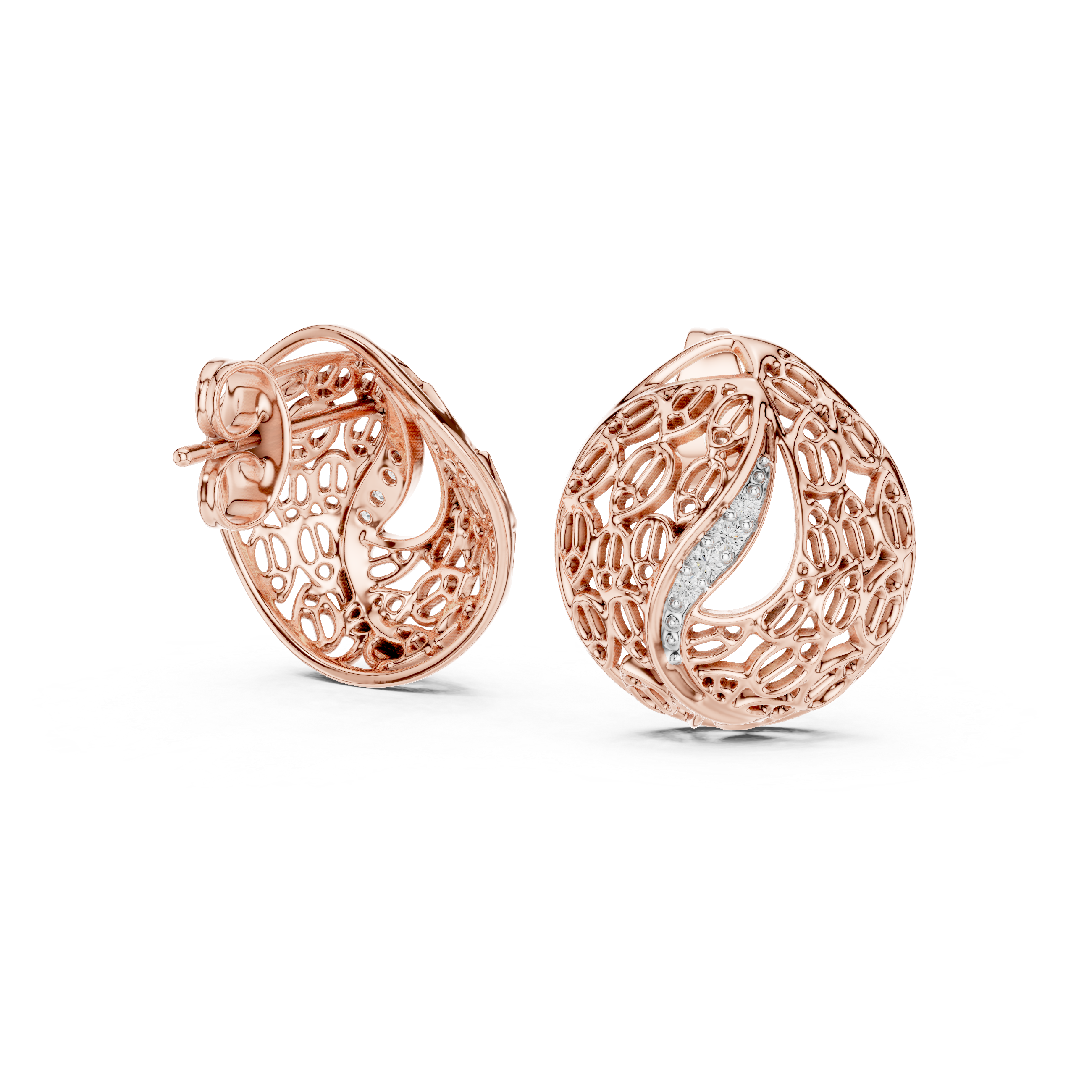 Hinged cuff bracelet with textured surface.