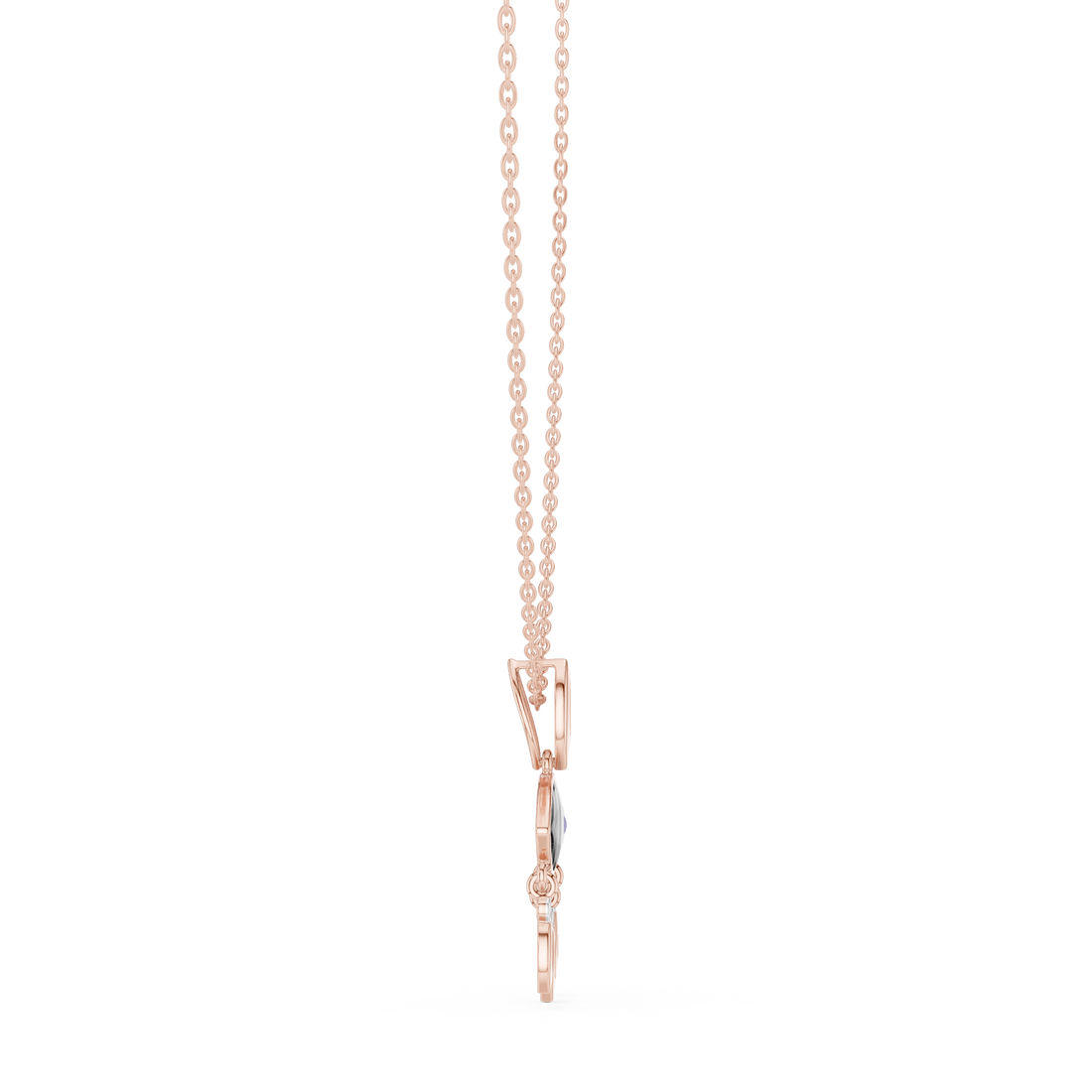 Classic dangling earrings featuring long chain structure.