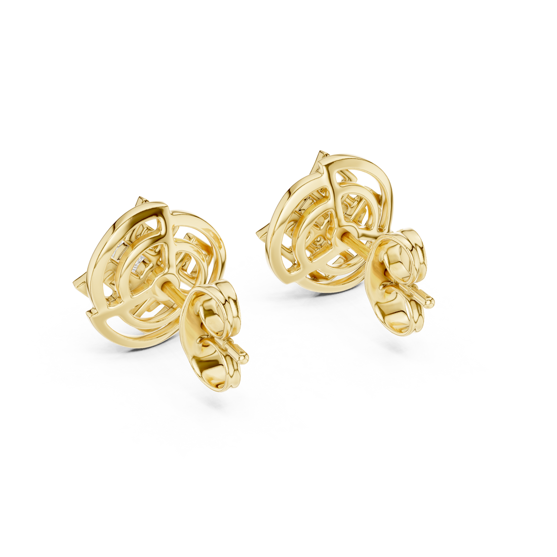 Hanging bead earrings with decorative style.