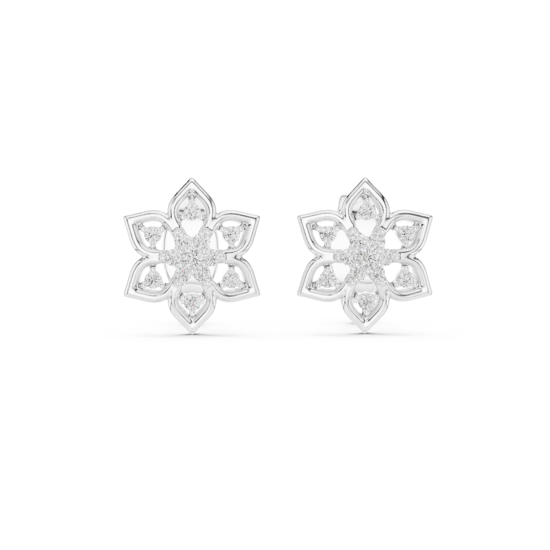 Box link chain necklace with square design.