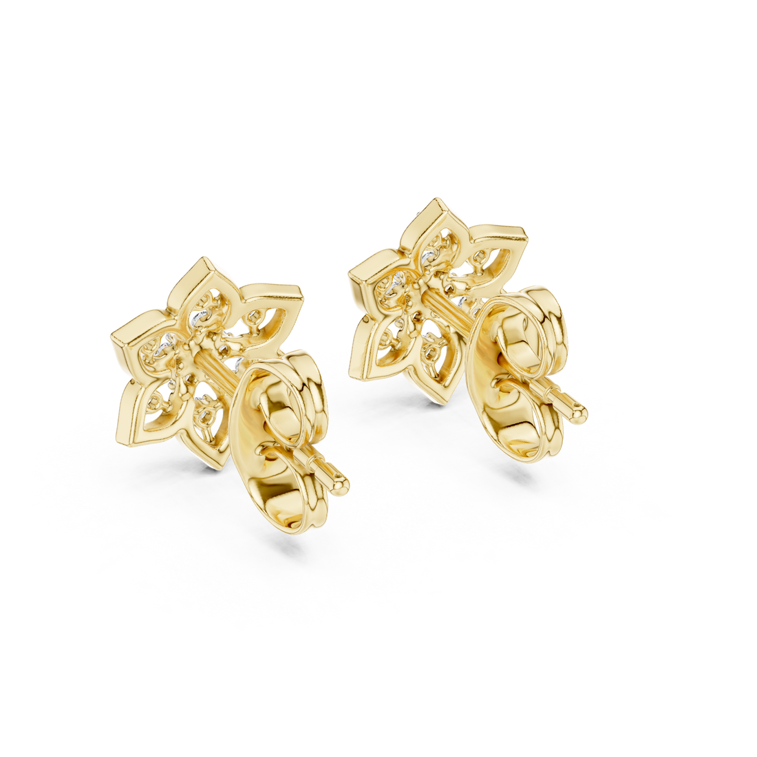 Glossy gold bangle with polished shine.