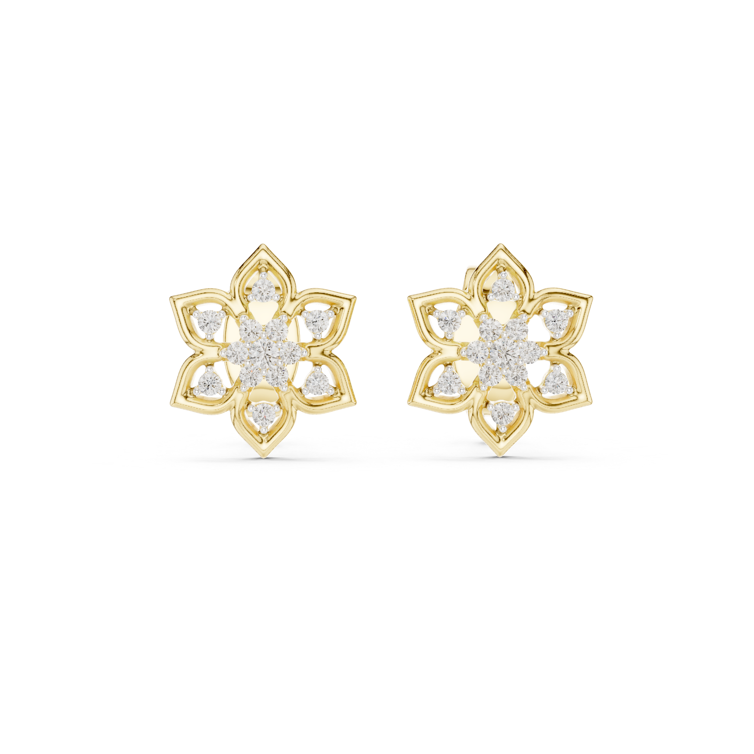 Diamond bangle with sparkling pavé detail.