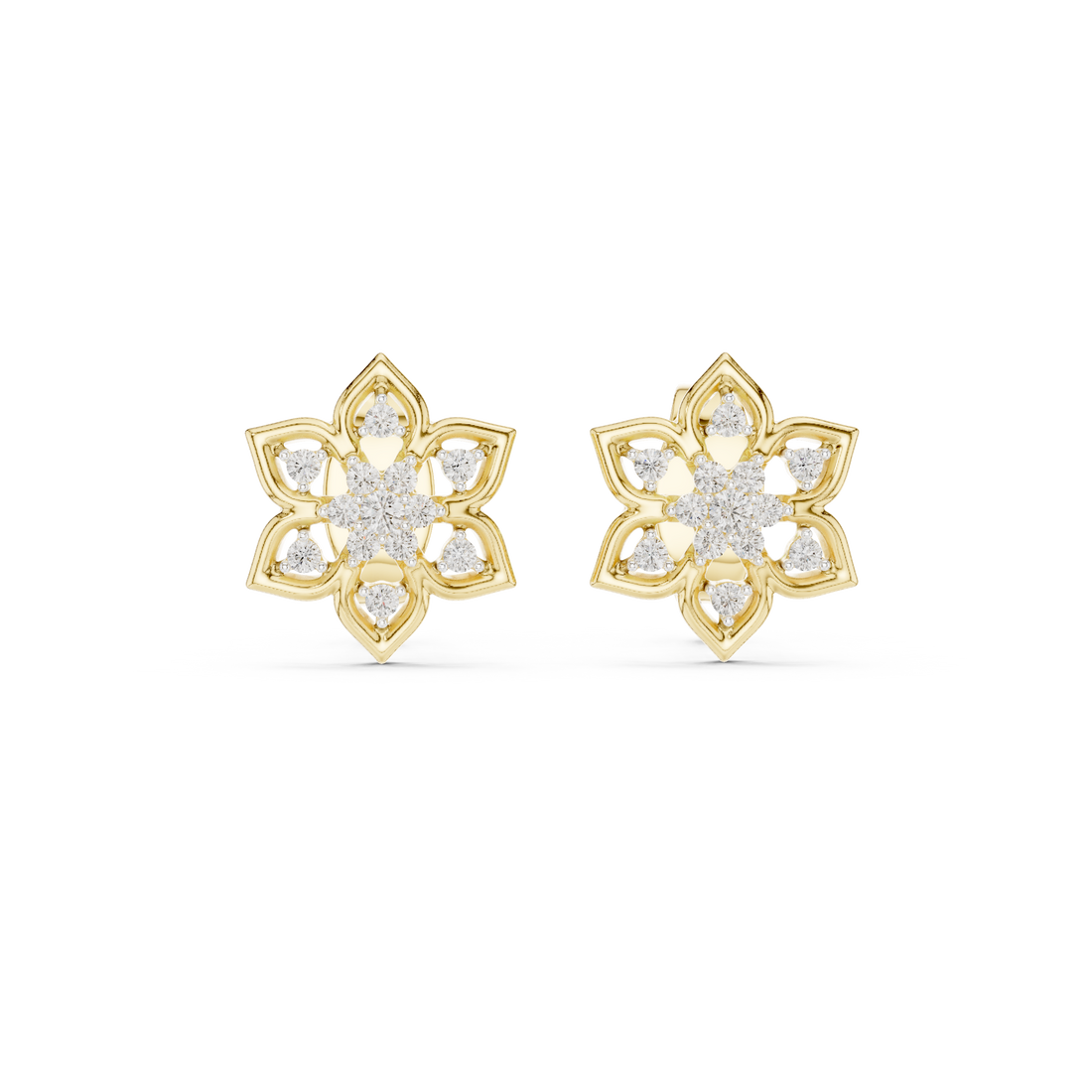 Diamond bangle with sparkling pavé detail.