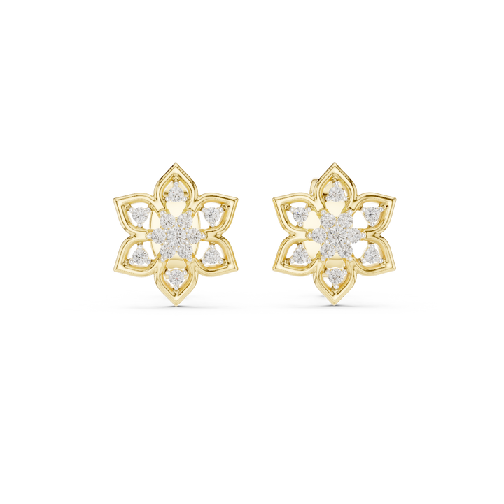Diamond bangle with sparkling pavé detail.