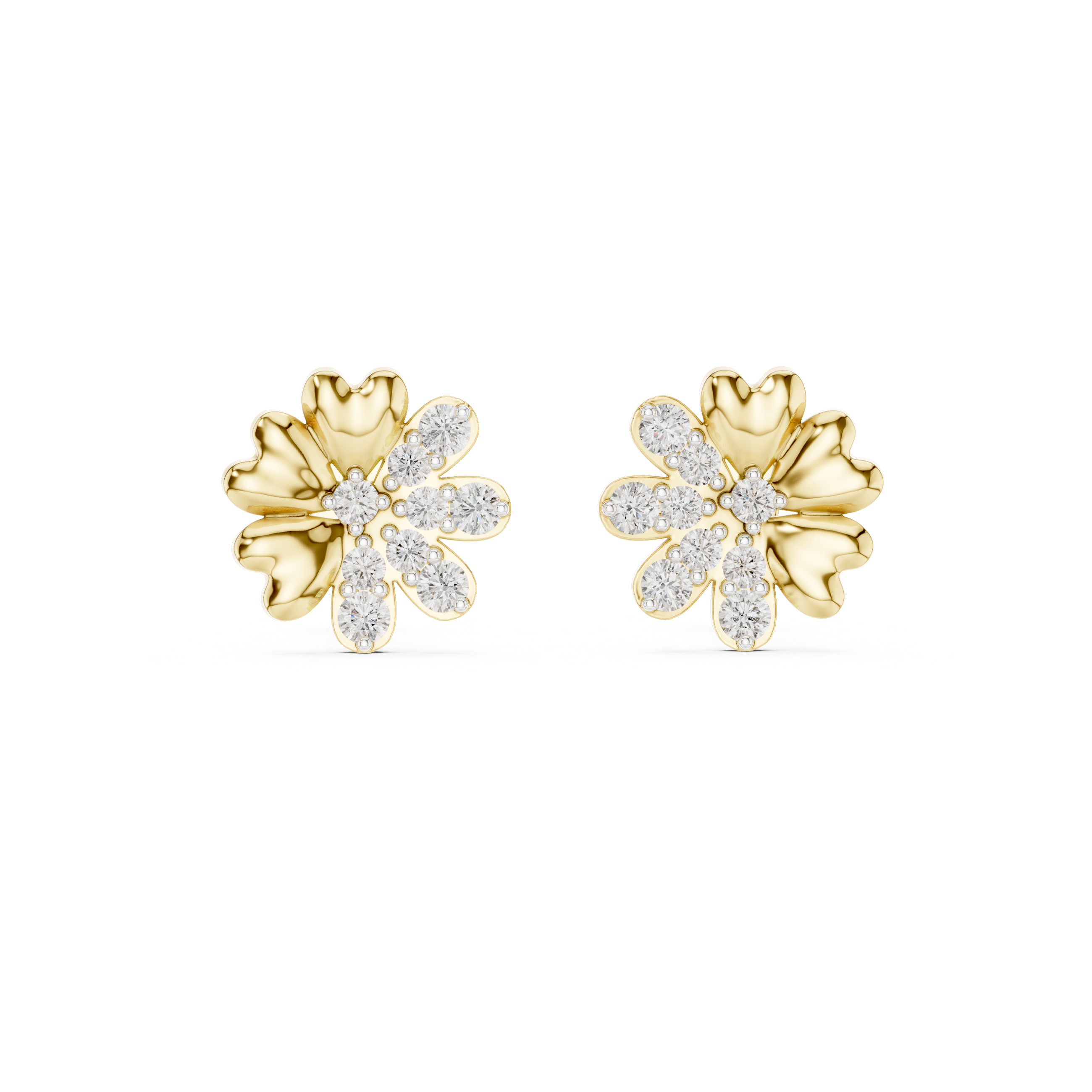 Modern bridal jewellery set with layered design.