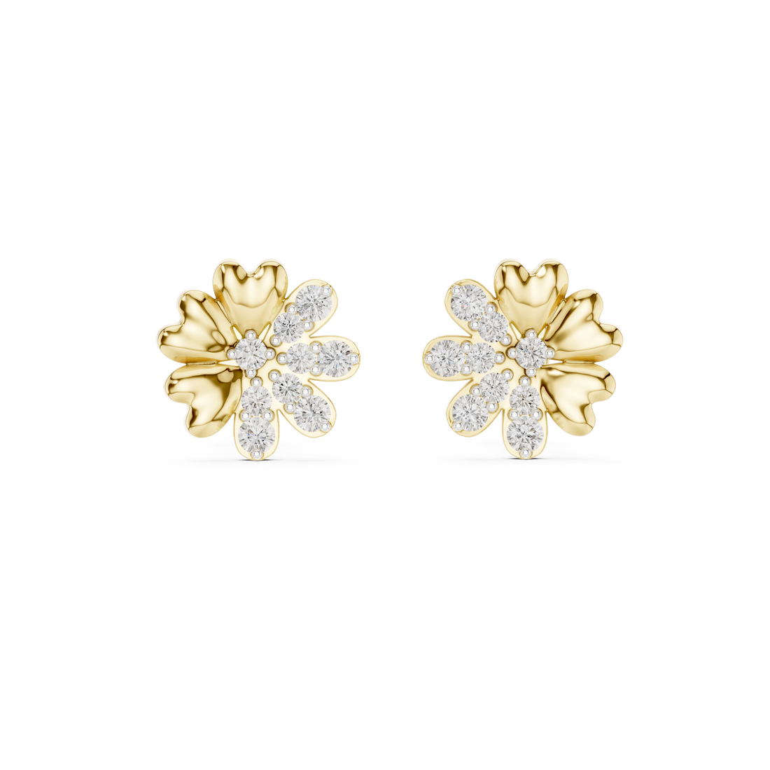 Modern bridal jewellery set with layered design.