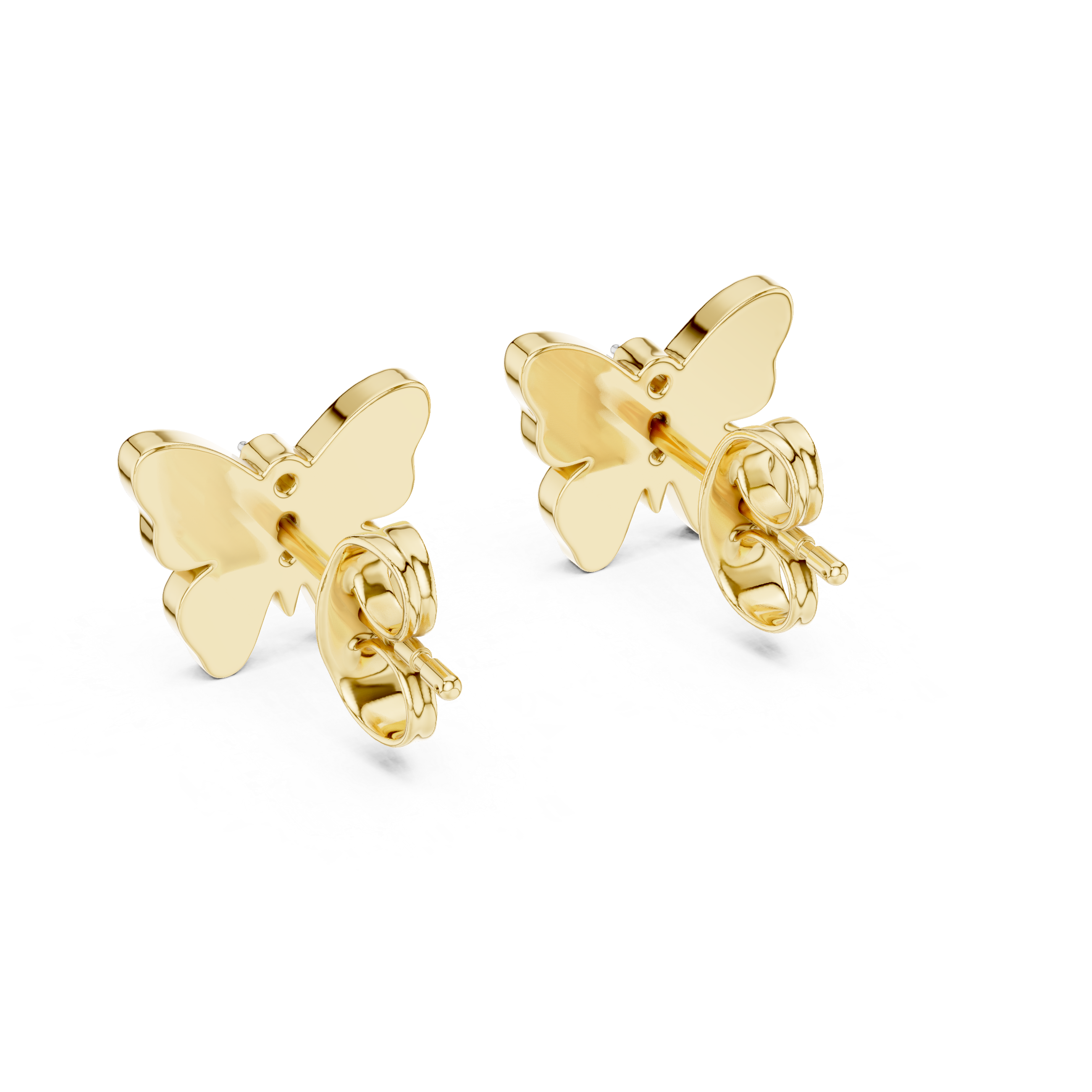 Diamond halo earrings with bright sparkle.