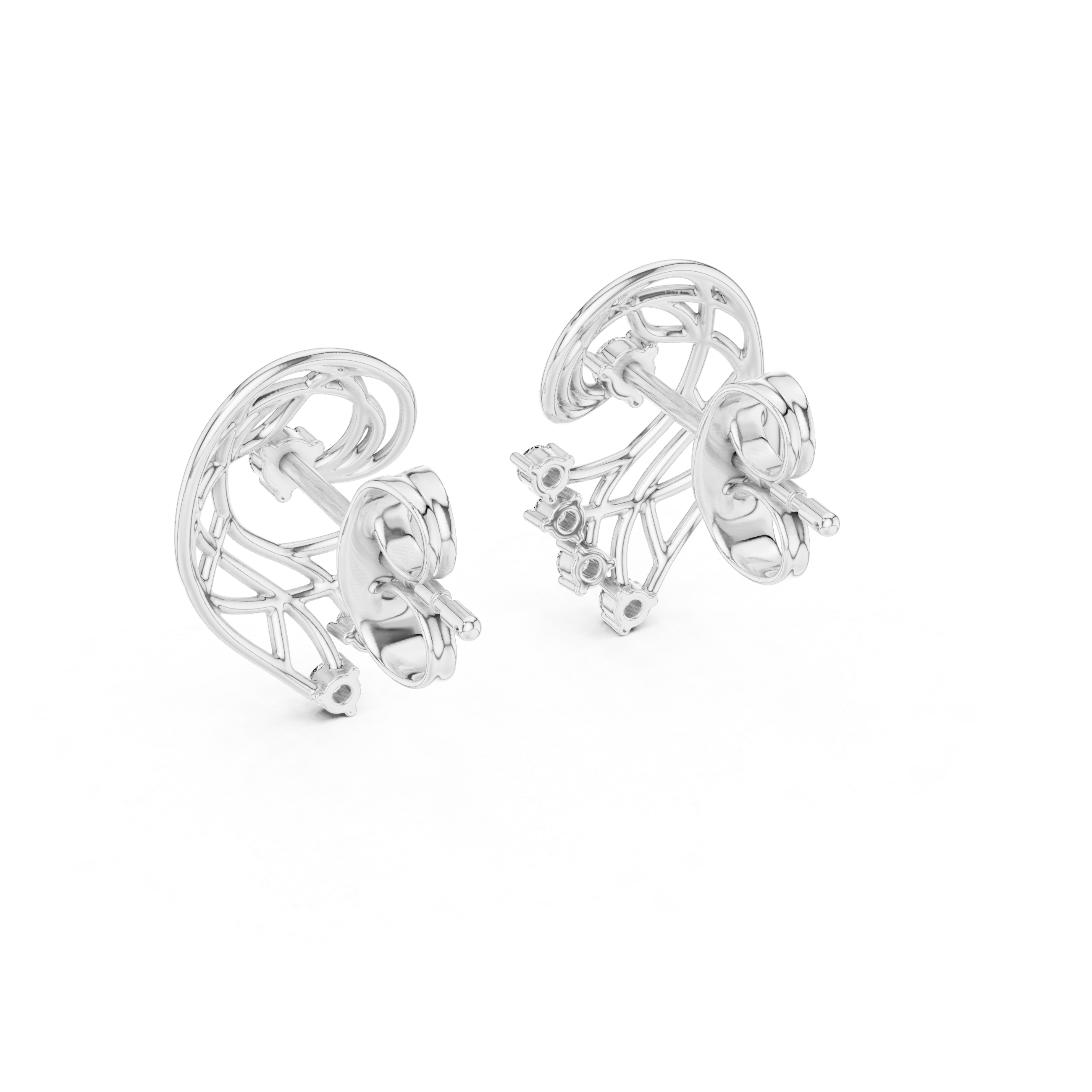 Decorative pearl earrings with refined finish.