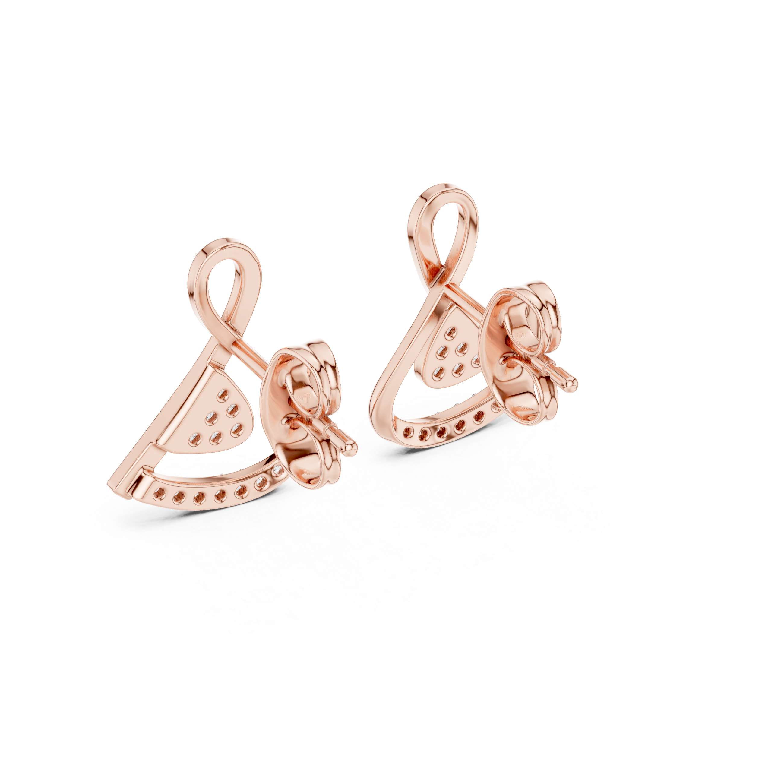 Smooth diamond ring with polished edges.