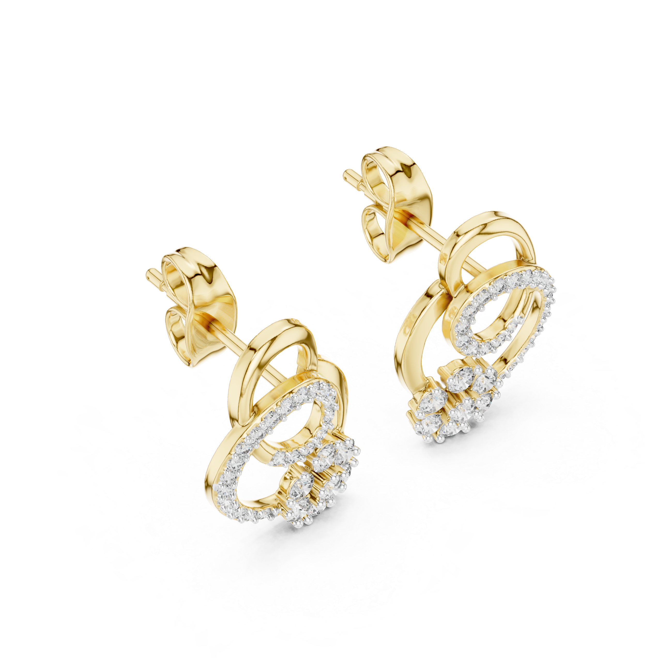Minimal plain gold ring with smooth edges.