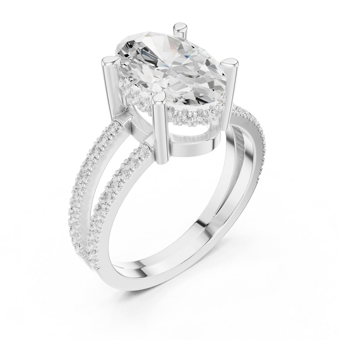 Wedding jewellery set with polished gold finish.
