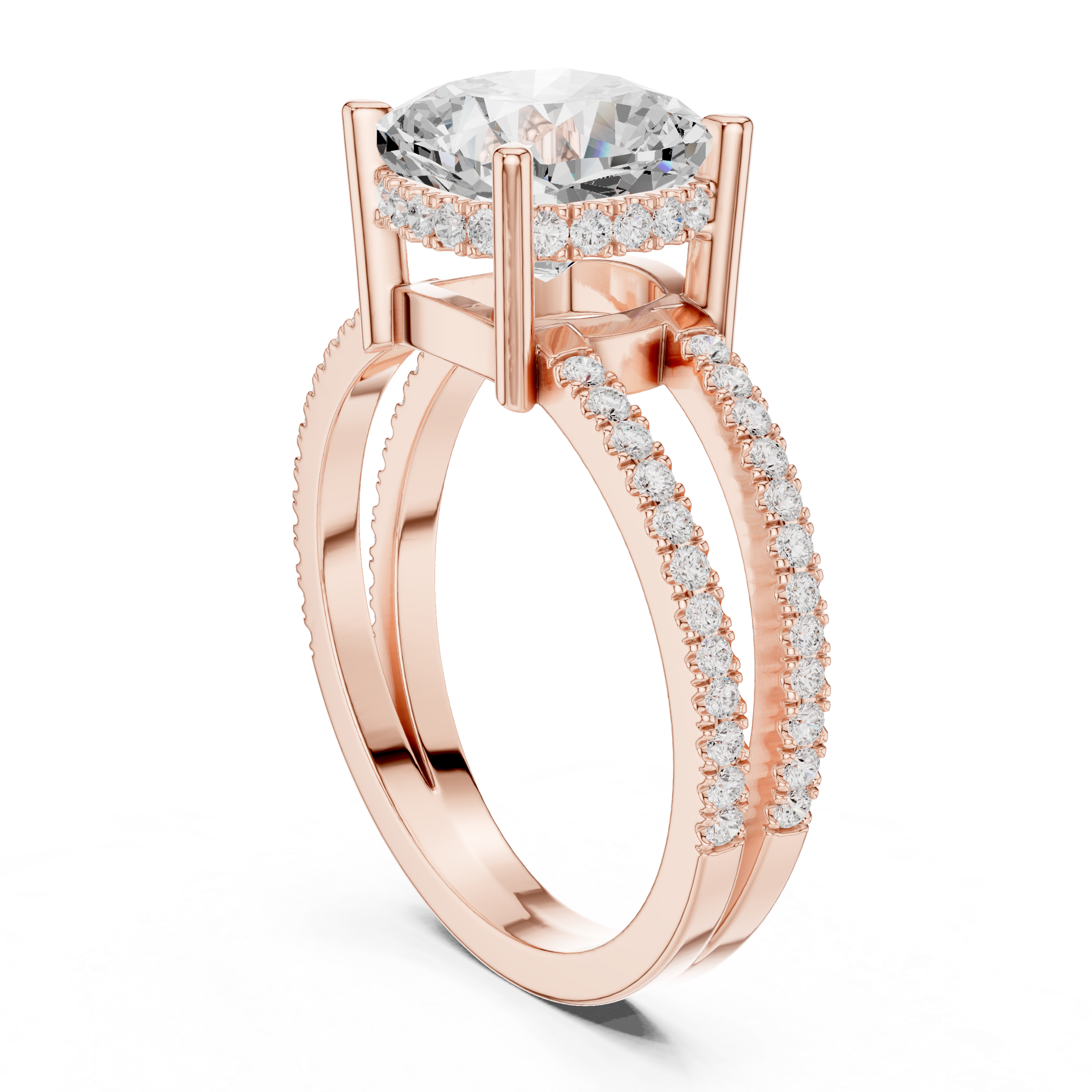 Gold engraved toe ring with floral motif.