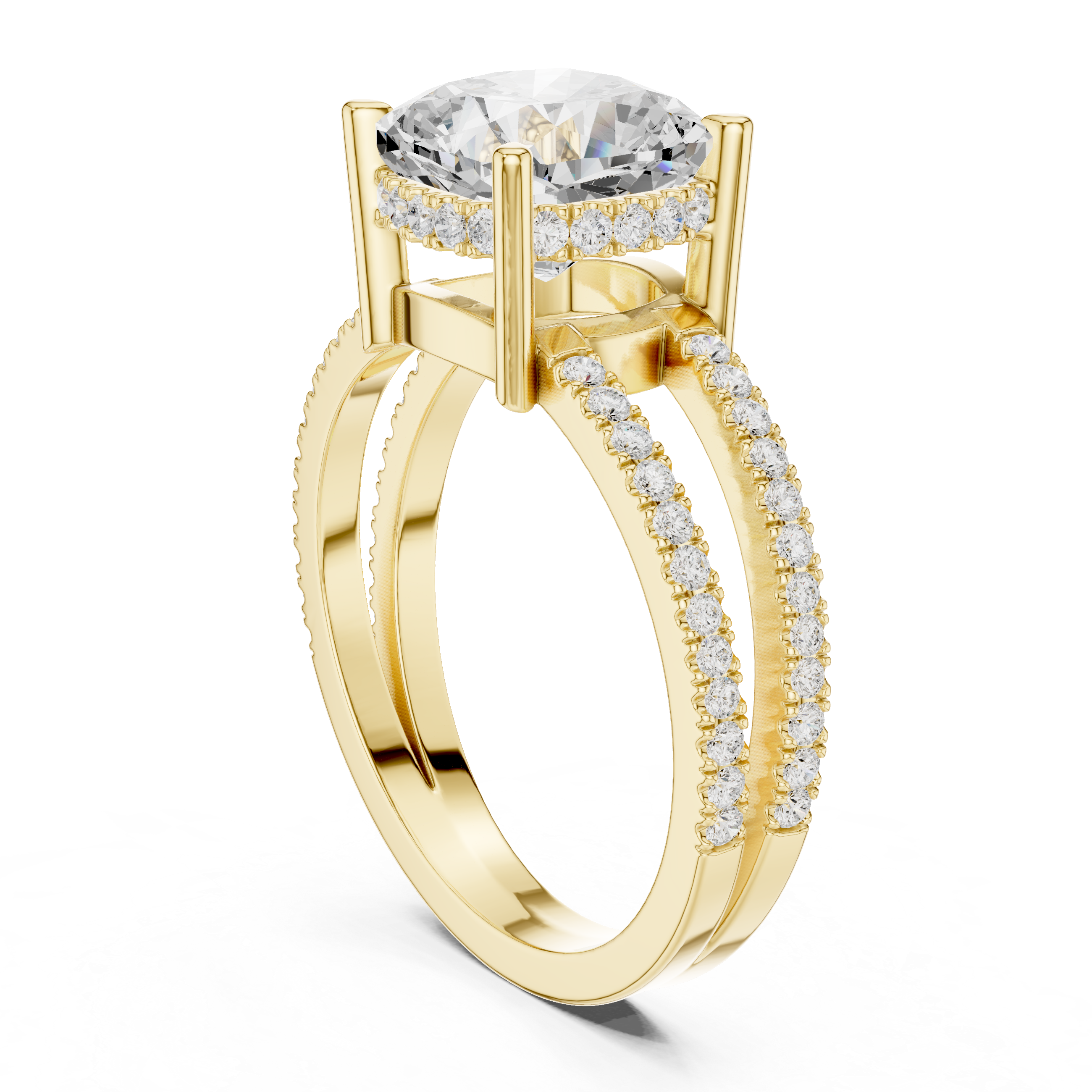 Diamond brooch with brilliant sparkle.