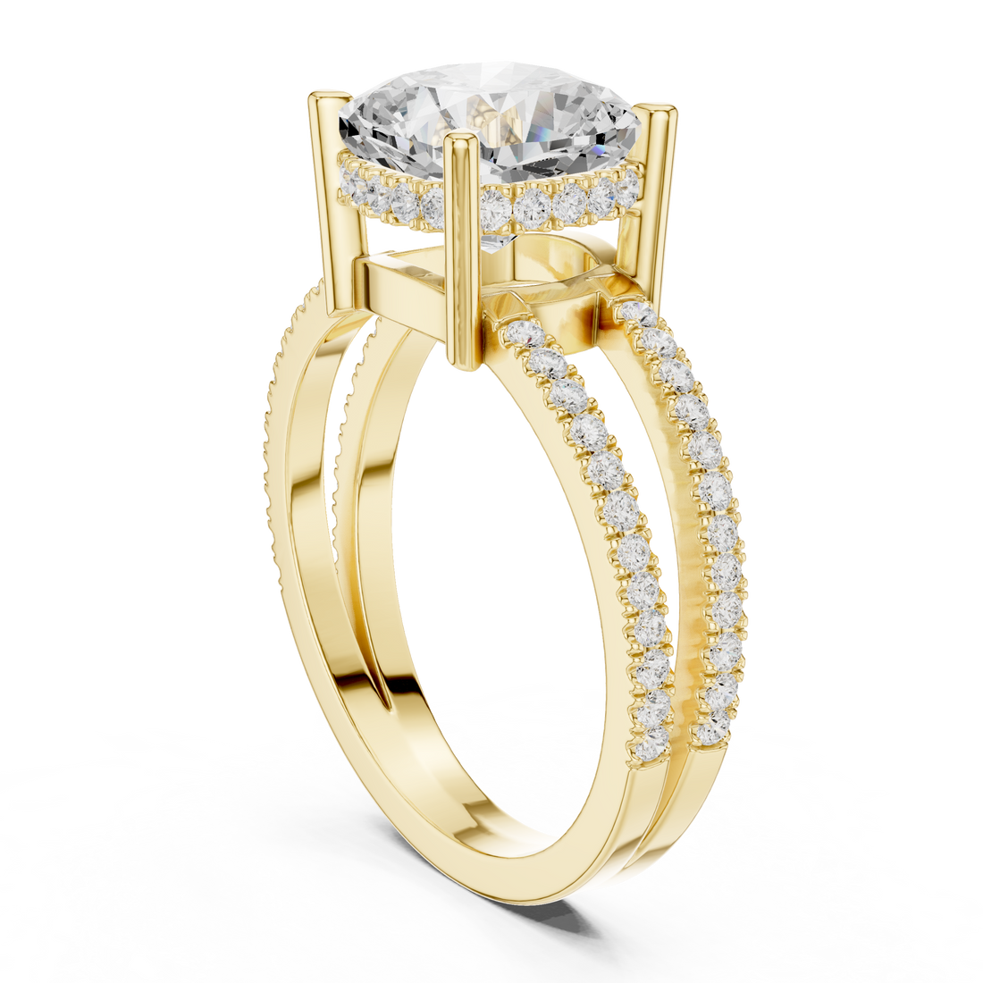 Diamond brooch with brilliant sparkle.