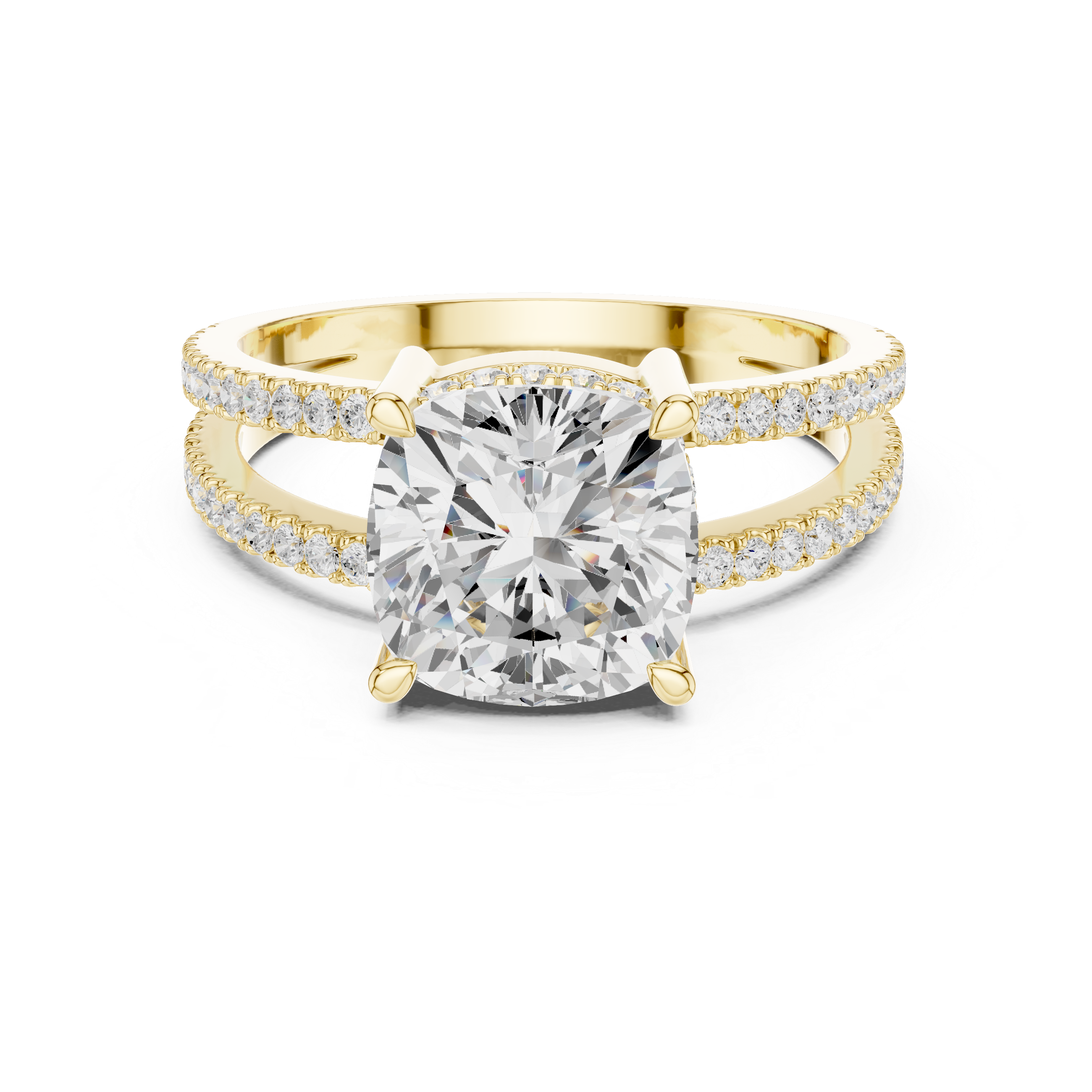 Men's diamond signet ring with bold square top.