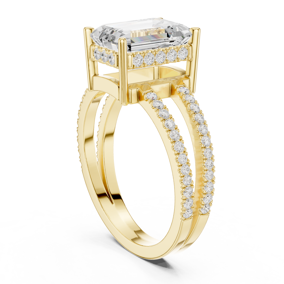 Large gemstone cocktail ring with bold center.