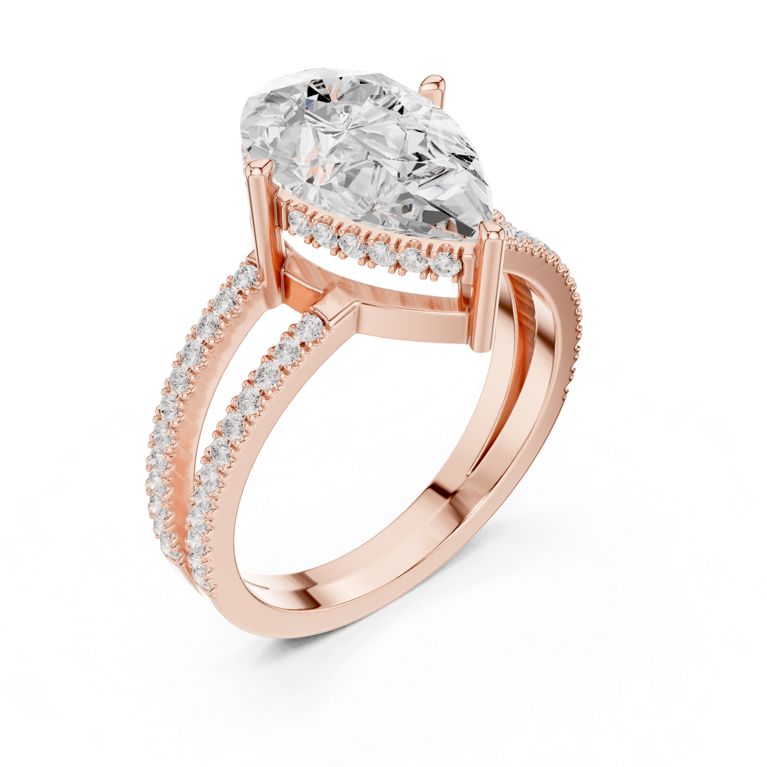 Stackable ring set with slim polished bands.