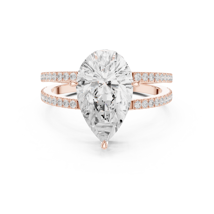 Diamond pendant necklace with brilliant center stone.