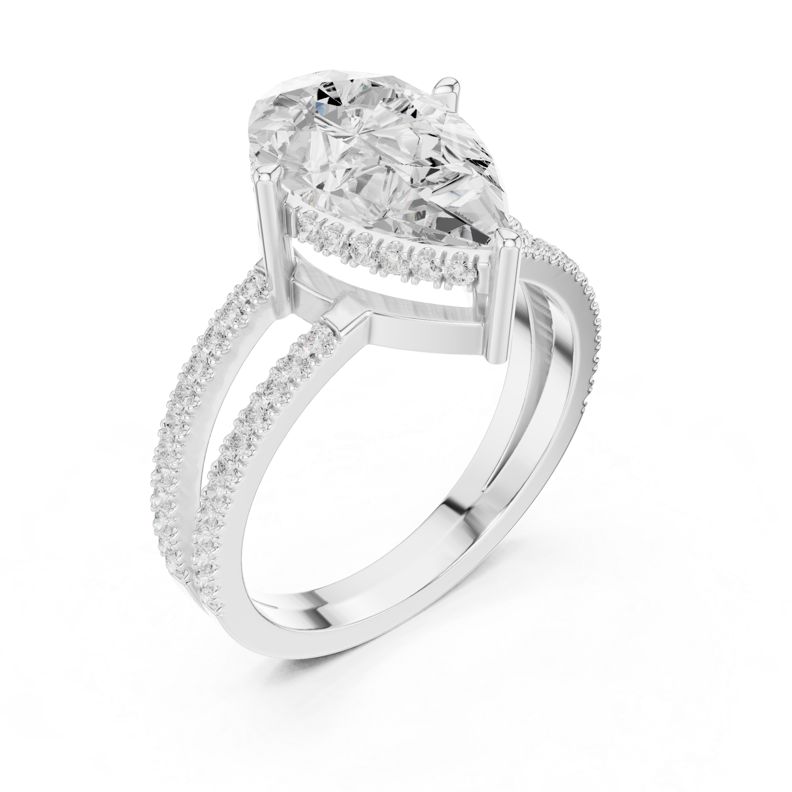 Promise ring with simple modern band.