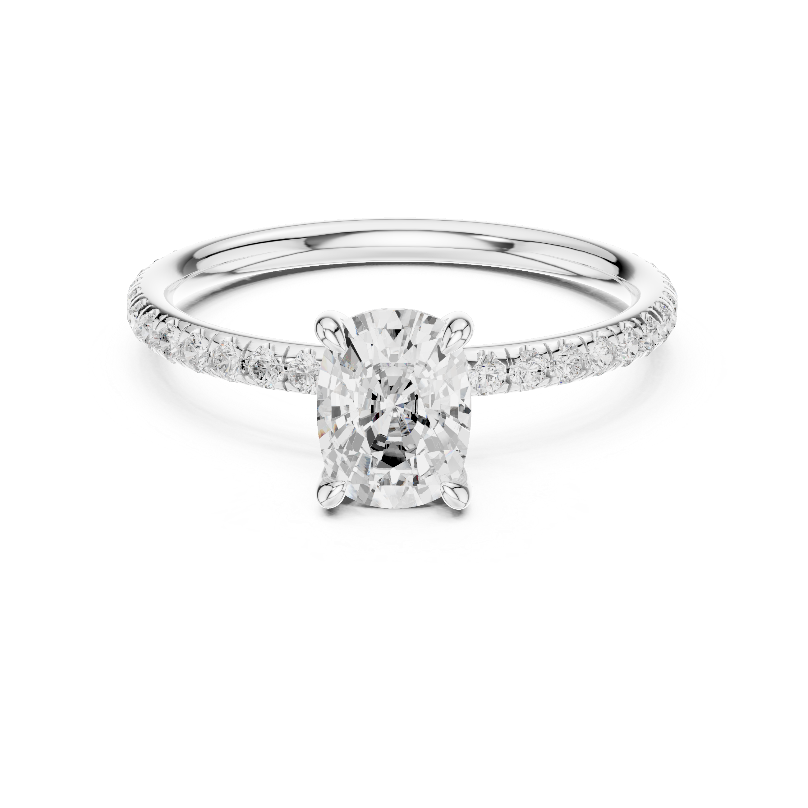 Sapphire gemstone ring with rich blue center.