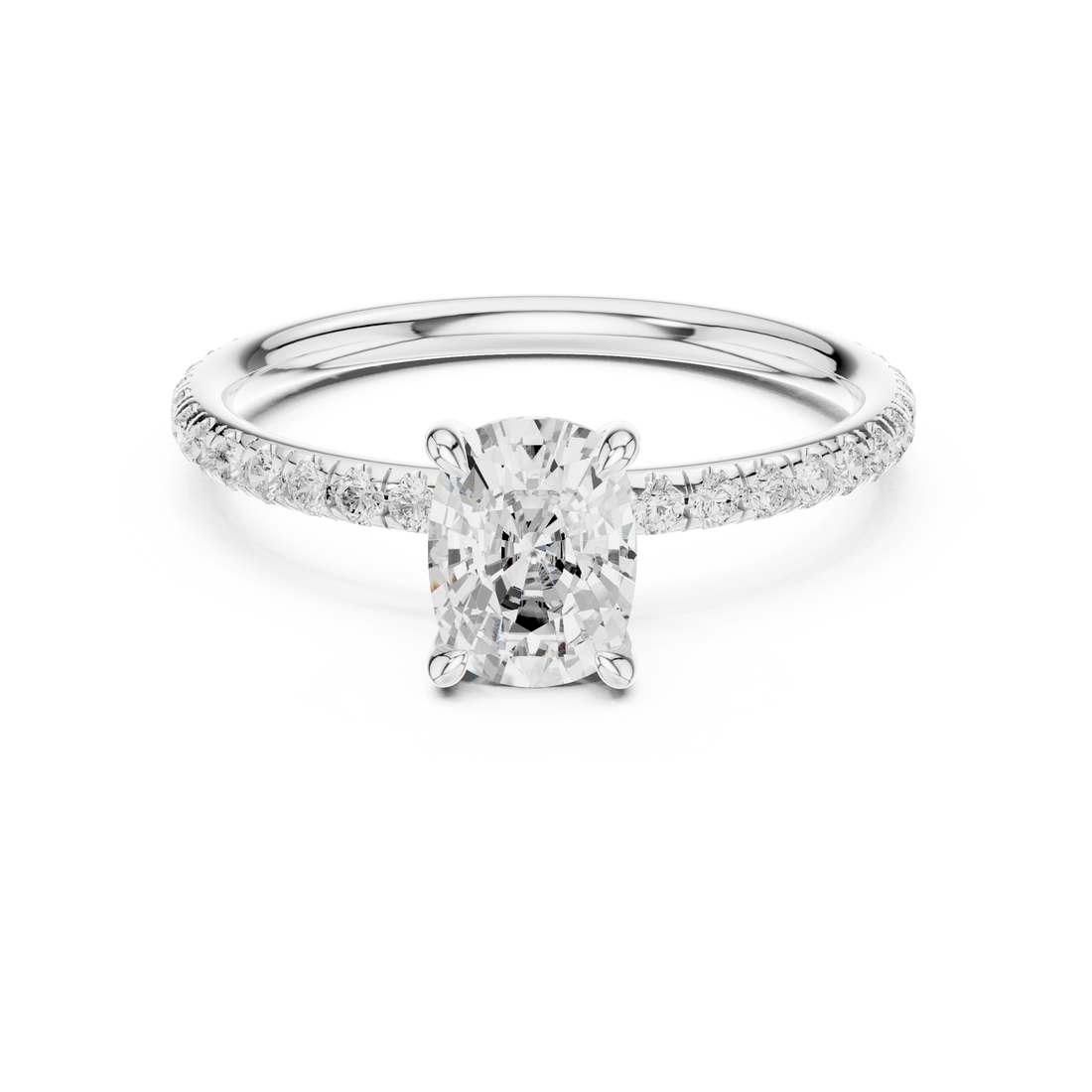 Sapphire gemstone ring with rich blue center.