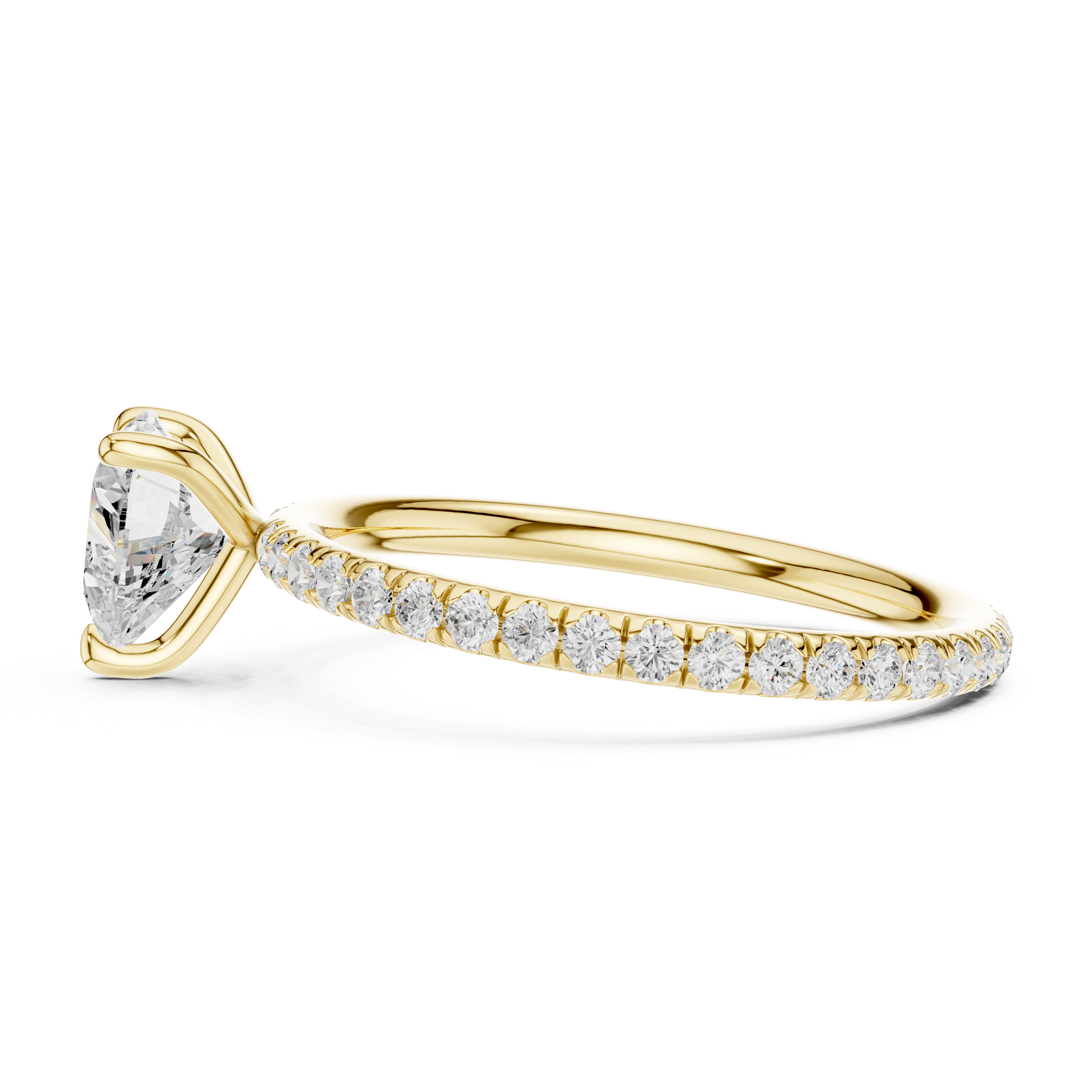 Small diamond earrings with refined sparkle.