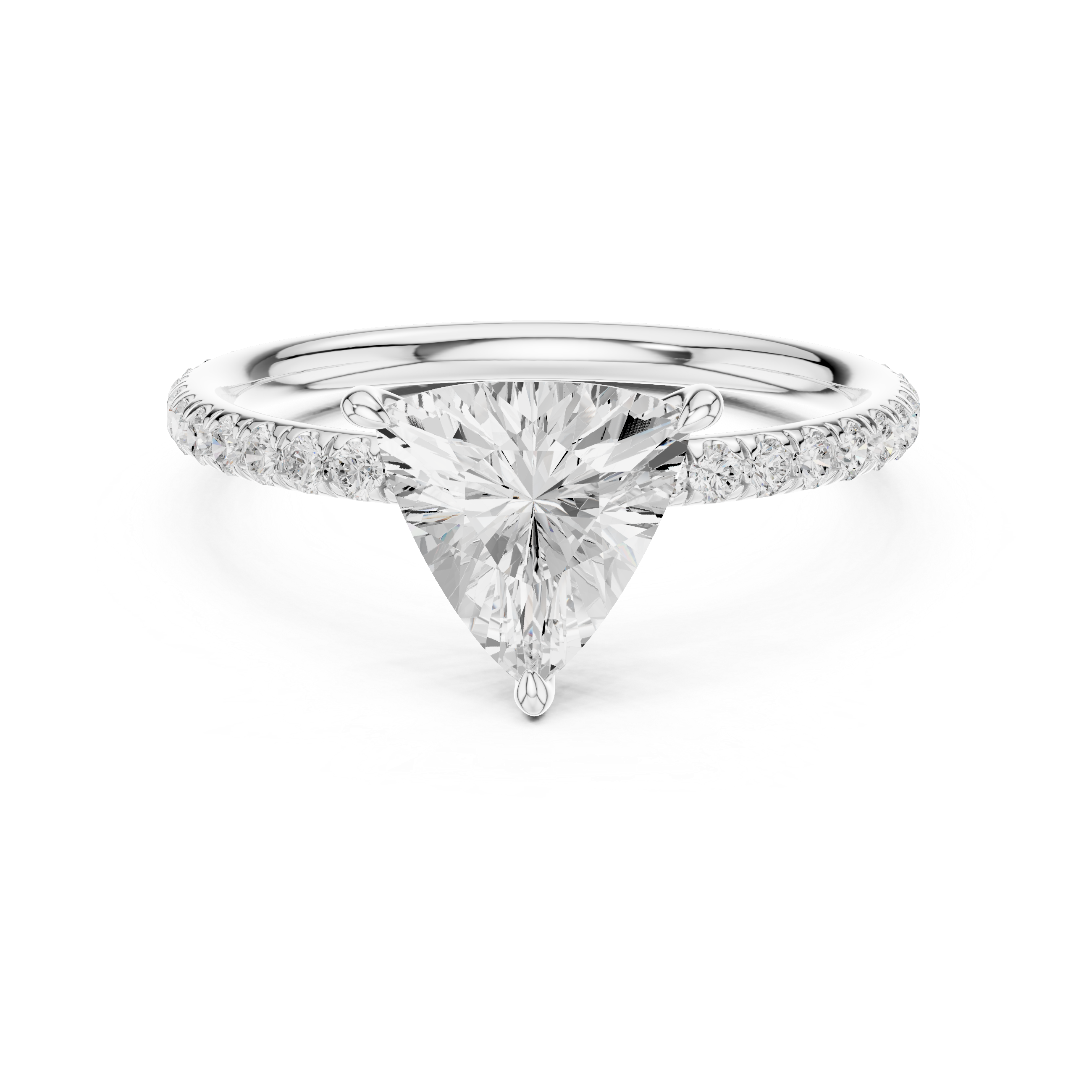 Smooth polished wedding band with timeless design.