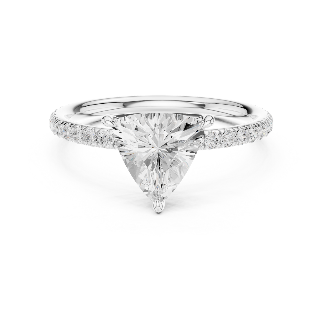 Smooth polished wedding band with timeless design.