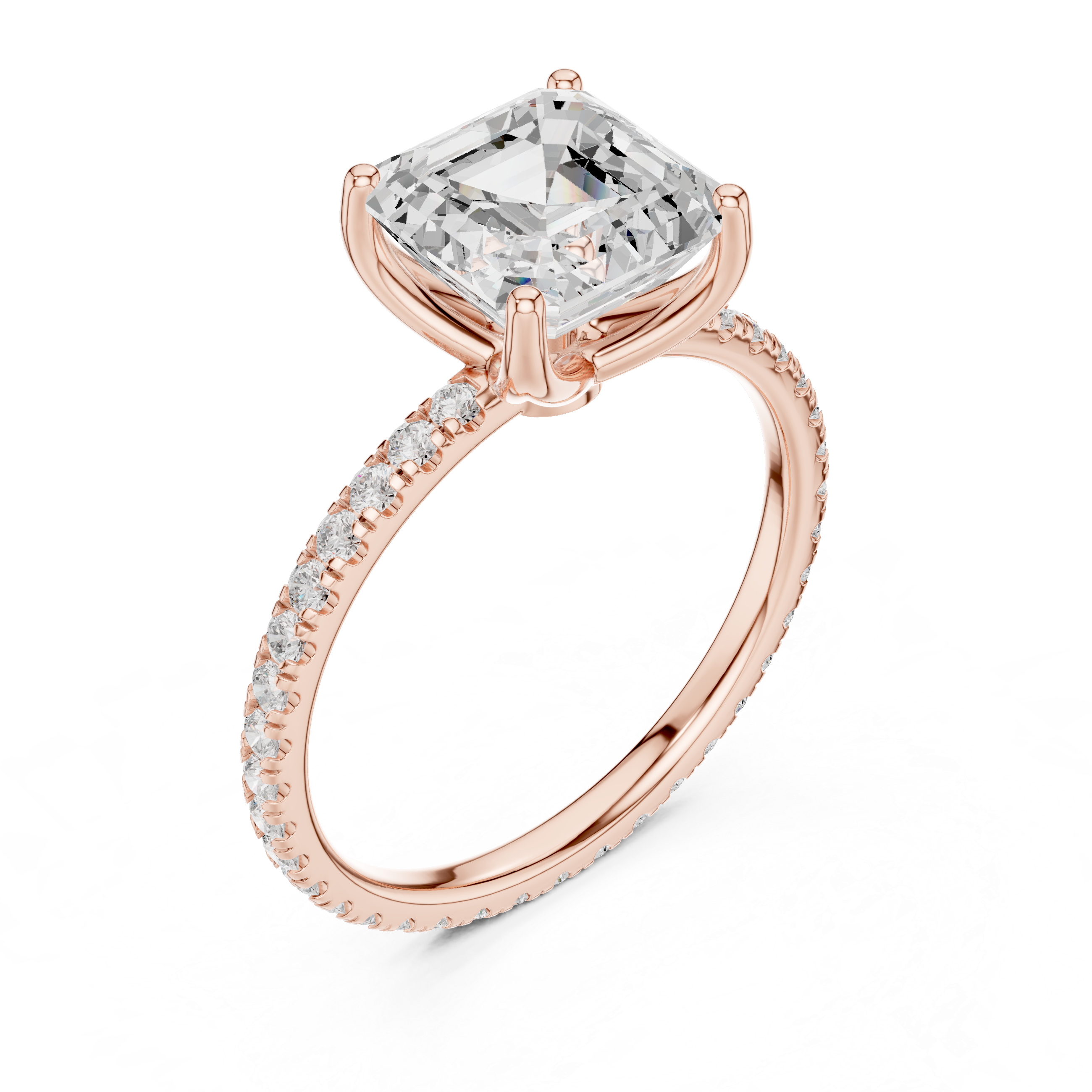 Modern pearl ring with sleek polished band.