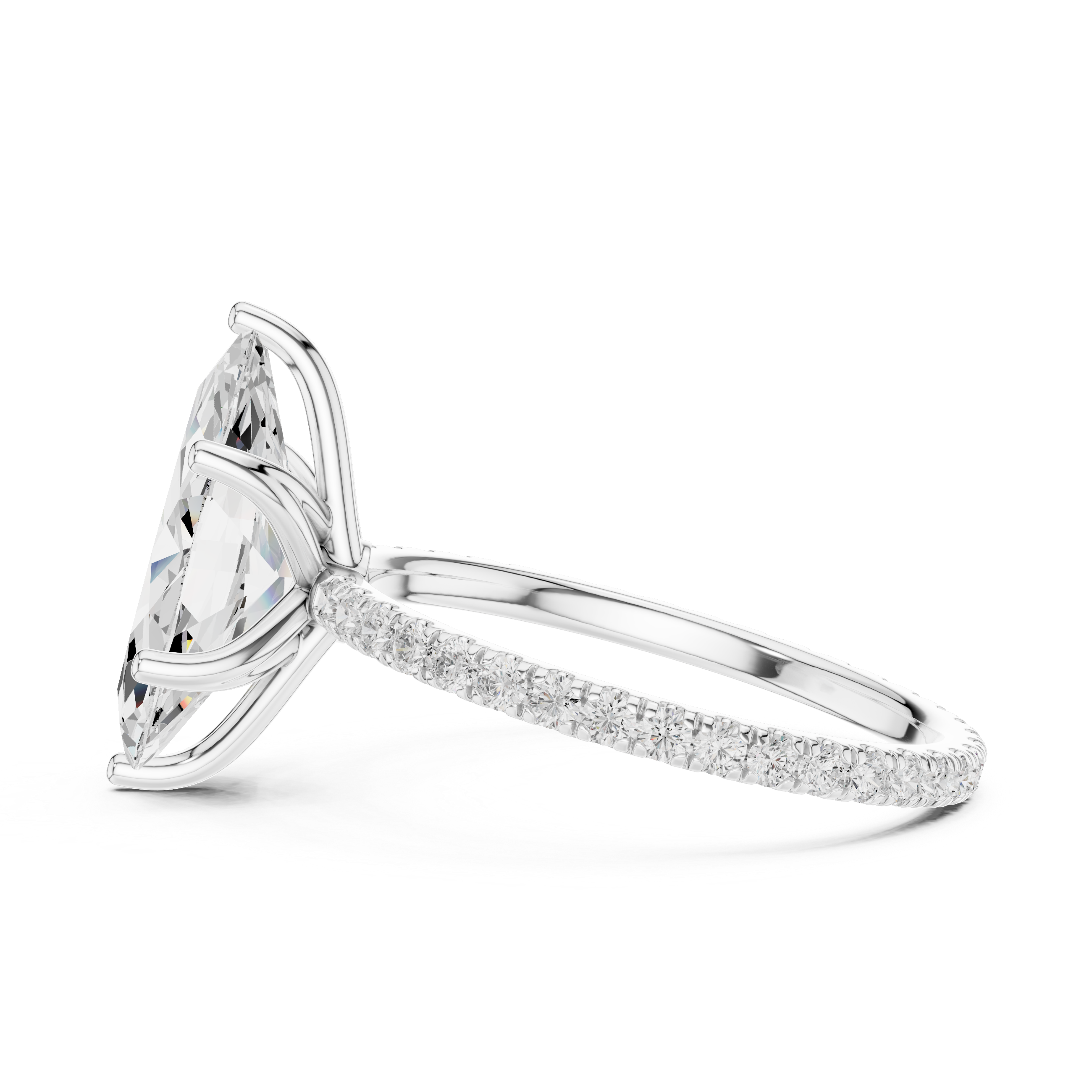 Slim cuff bracelet with smooth metal finish.