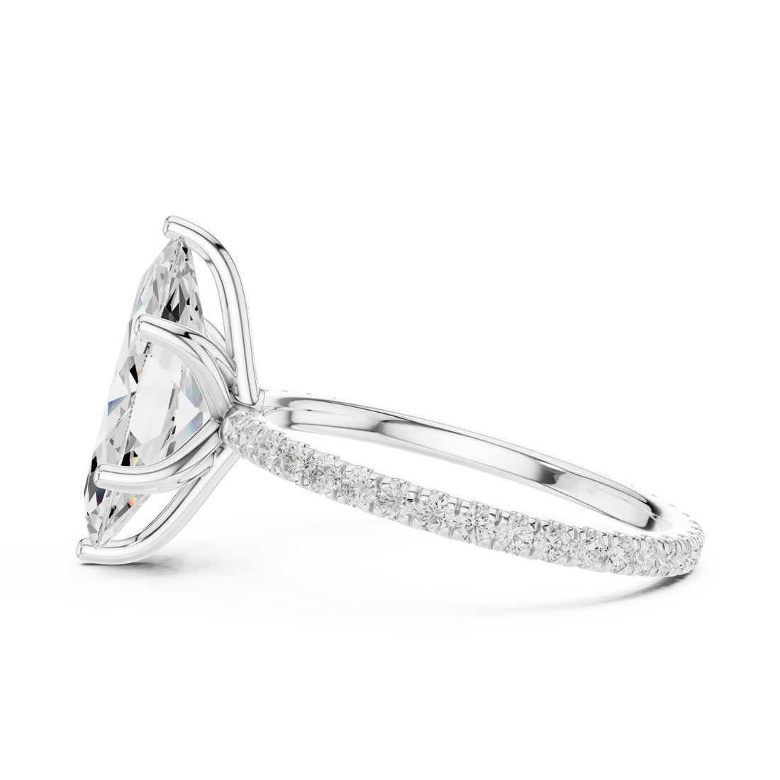 Slim cuff bracelet with smooth metal finish.