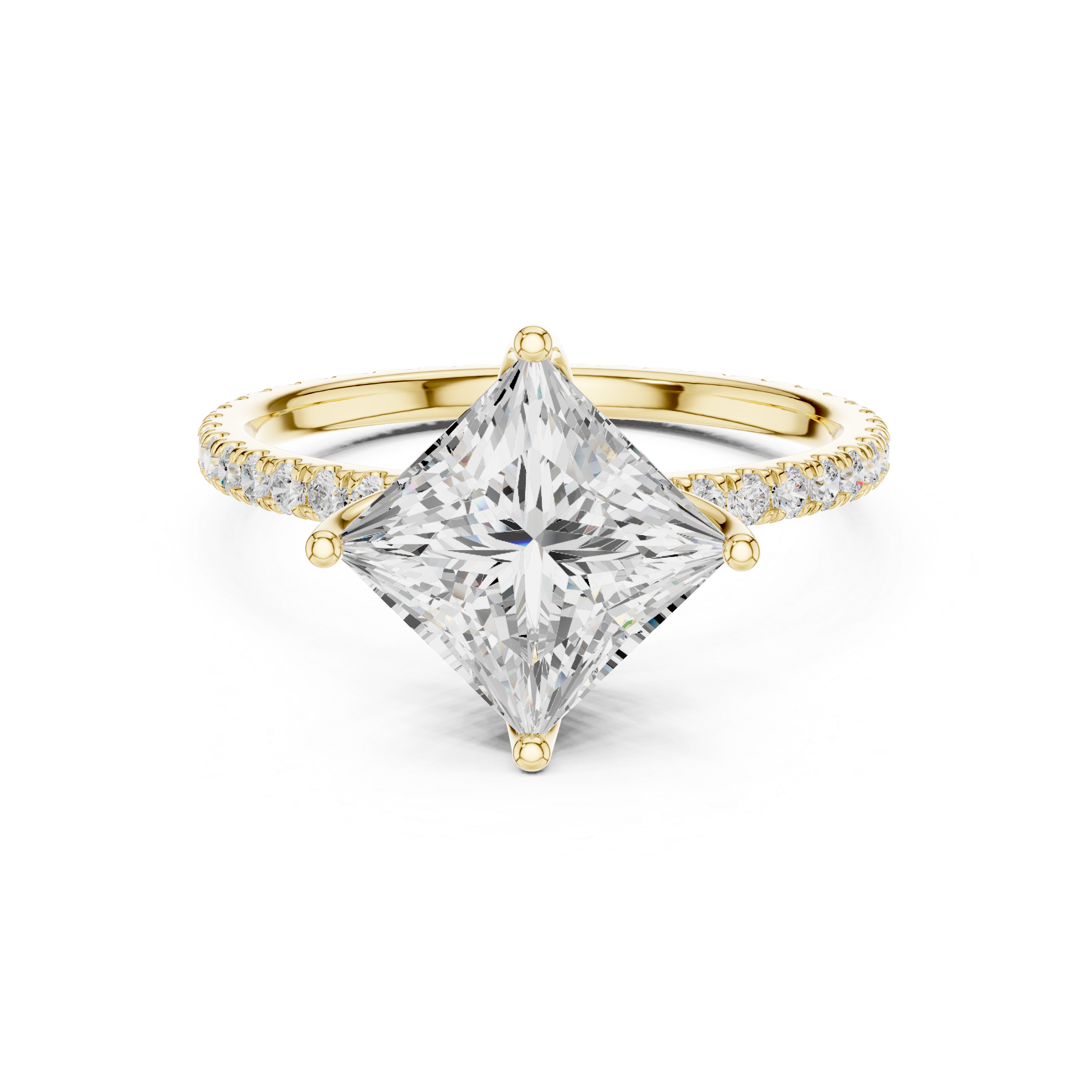 Gold engraved toe ring with floral pattern.