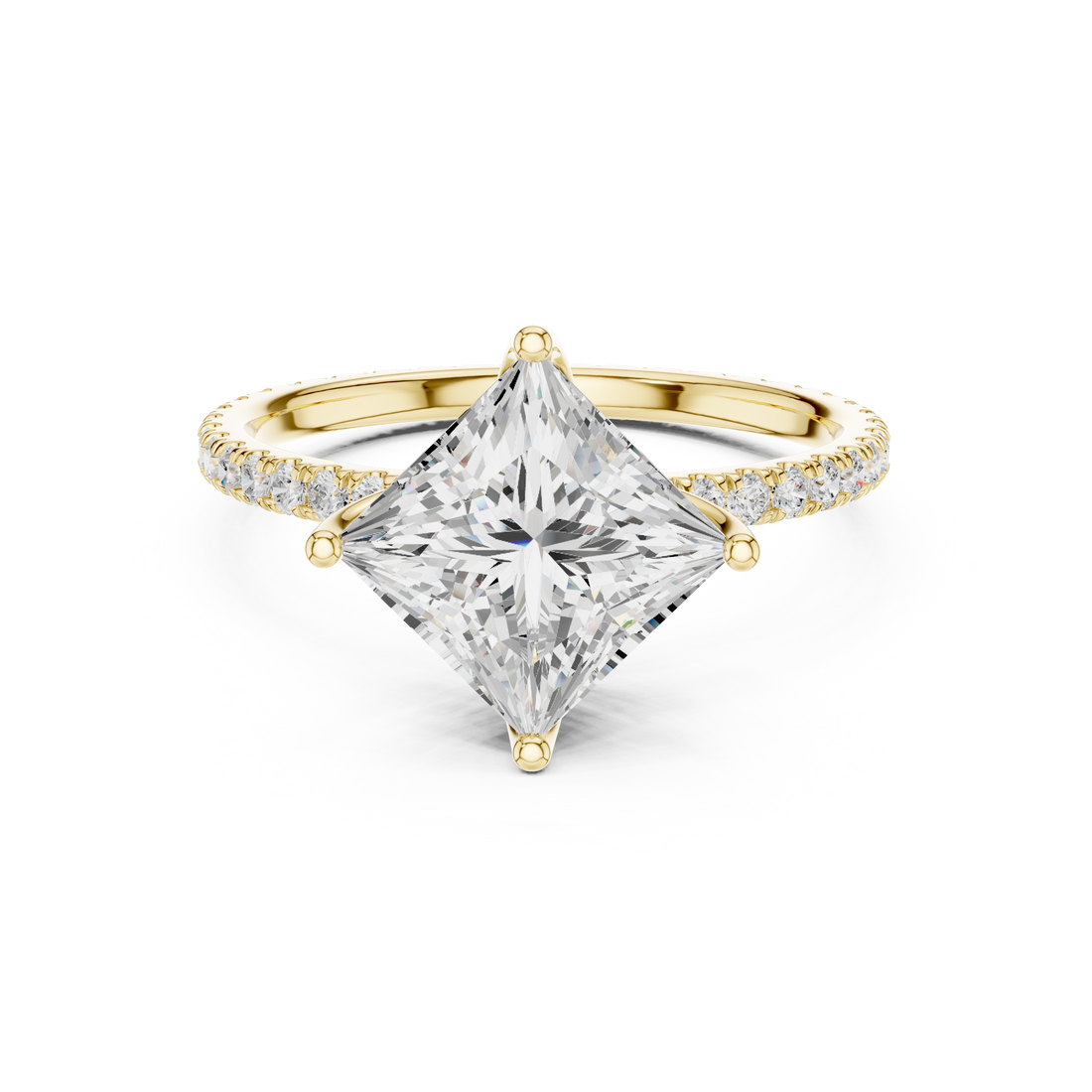 Gold engraved toe ring with floral pattern.