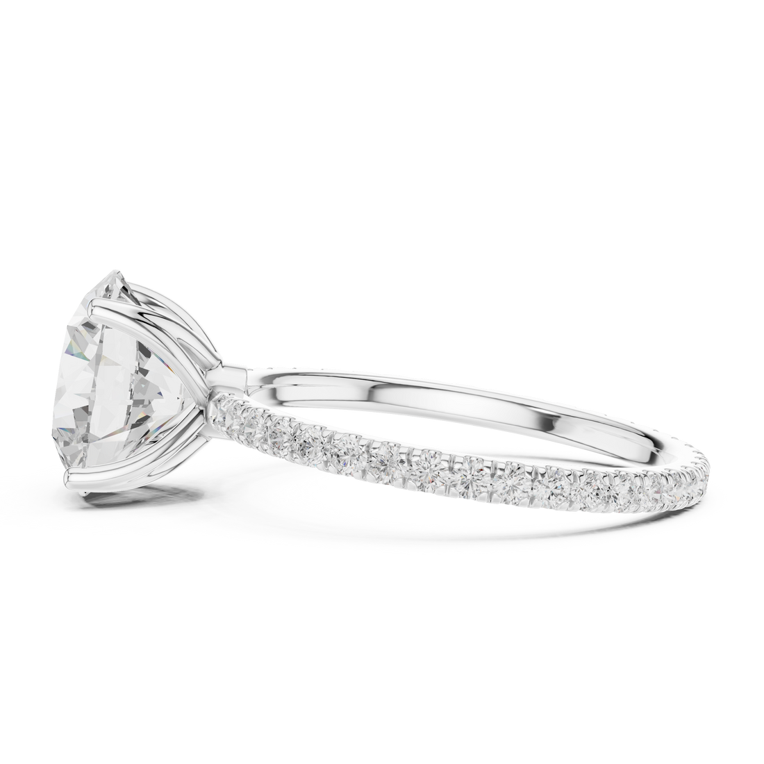 Large cocktail ring with bold gemstone center.