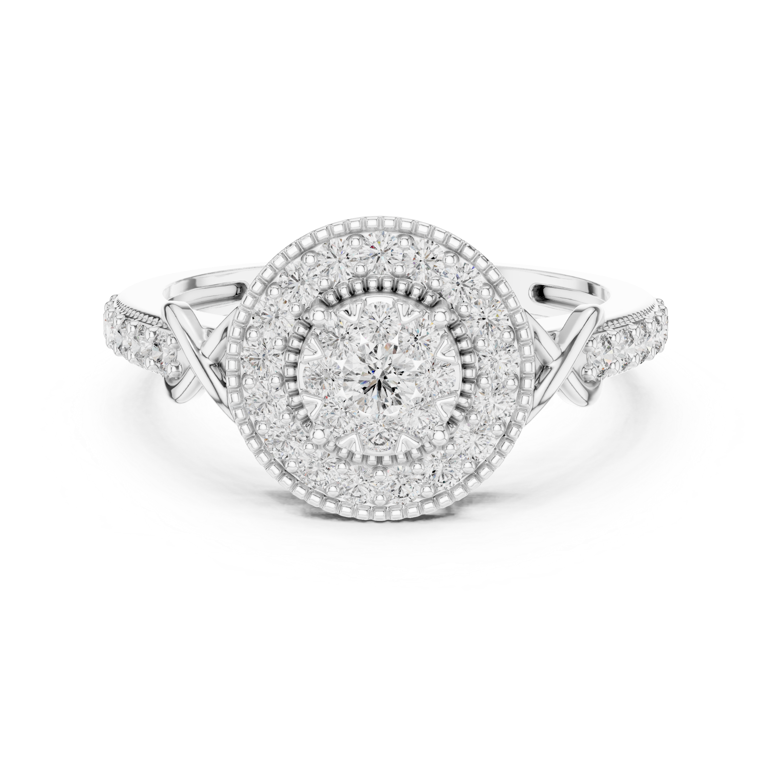 Anniversary band with gemstone detailing.